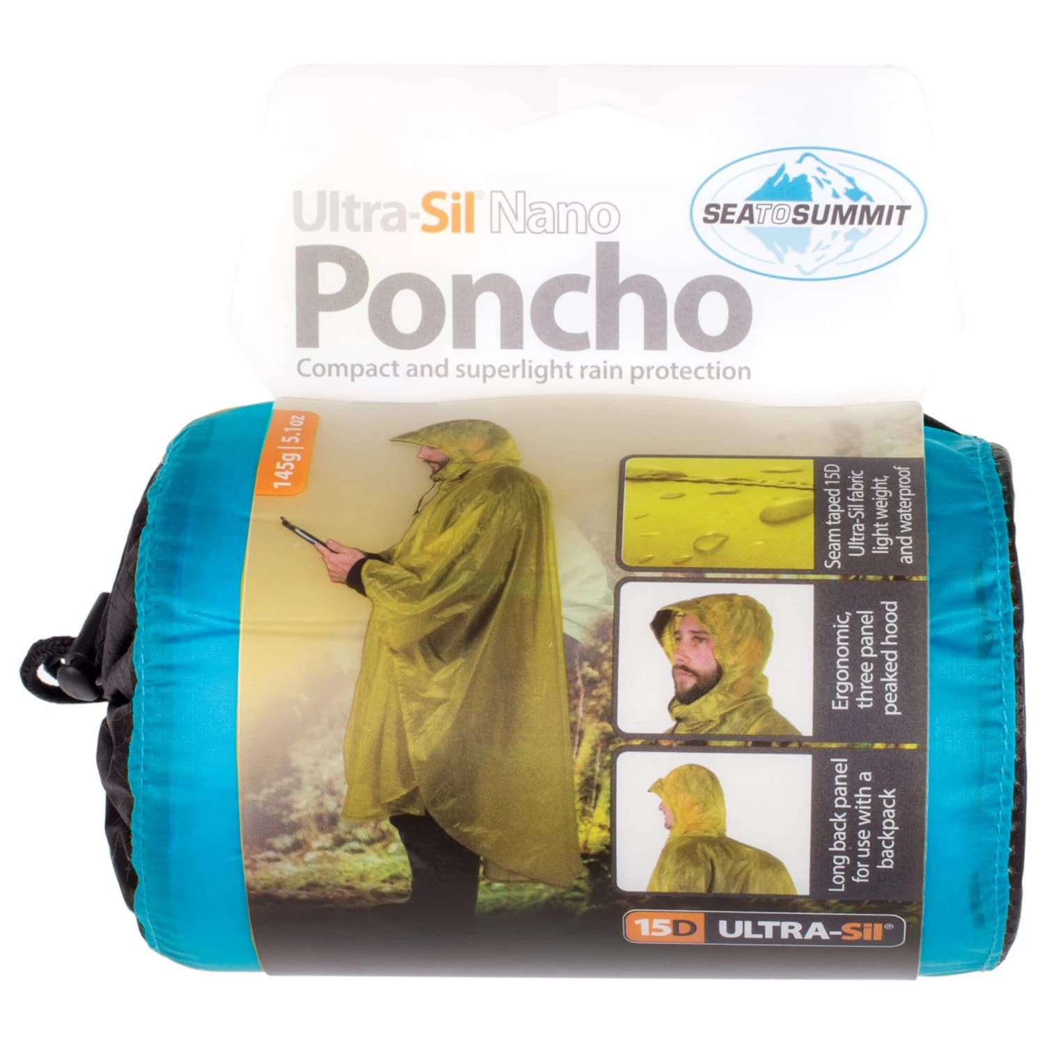 Пончо Sea to summit Poncho 15D Waterproof jacket - Blue