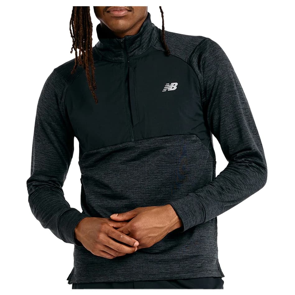 Мъжко яке за тренировка New Balance Athletics Heat Grid 1/2 Zip Training jacket - Black