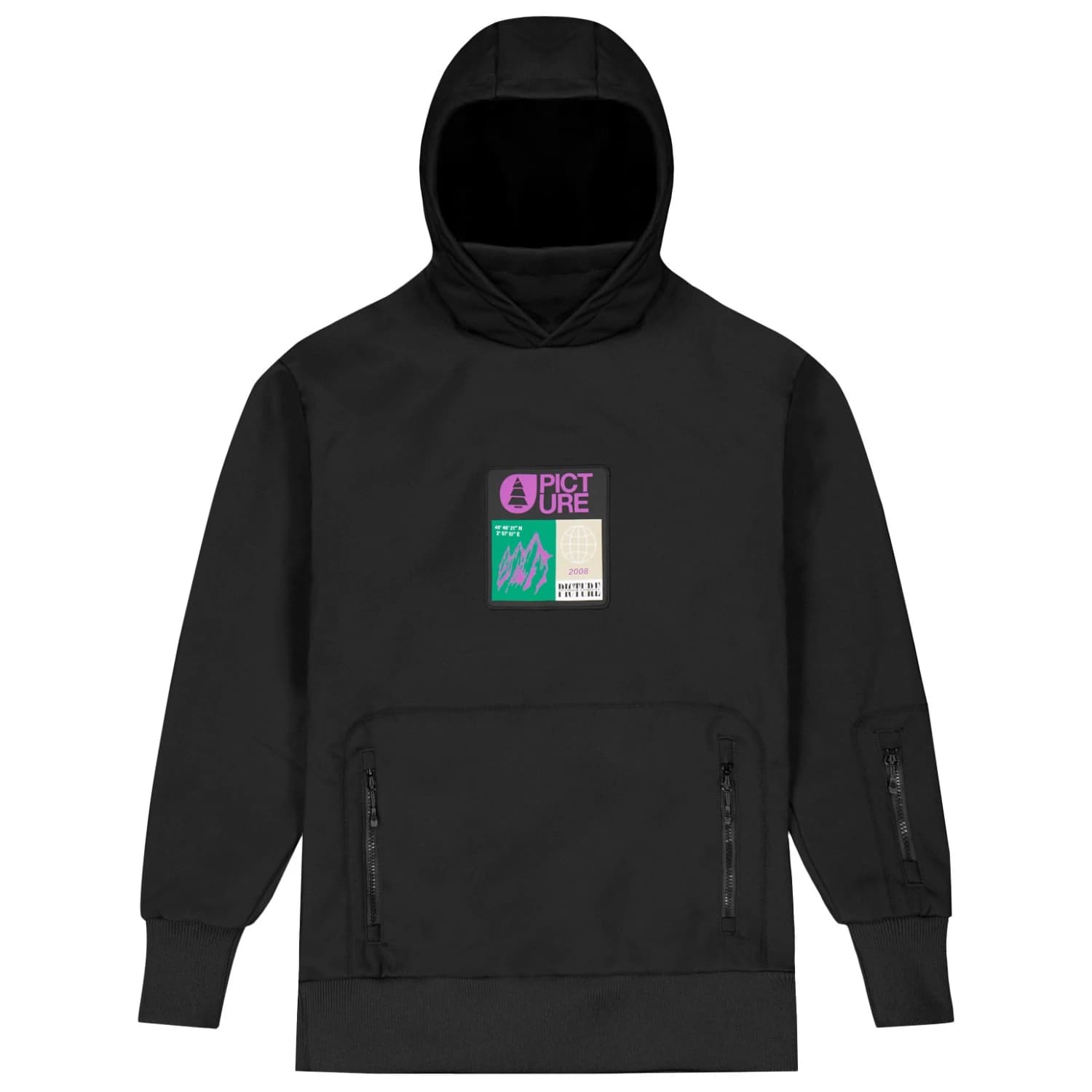 Софтшел пуловер Picture Parker Jacket Softshell jumper - Black