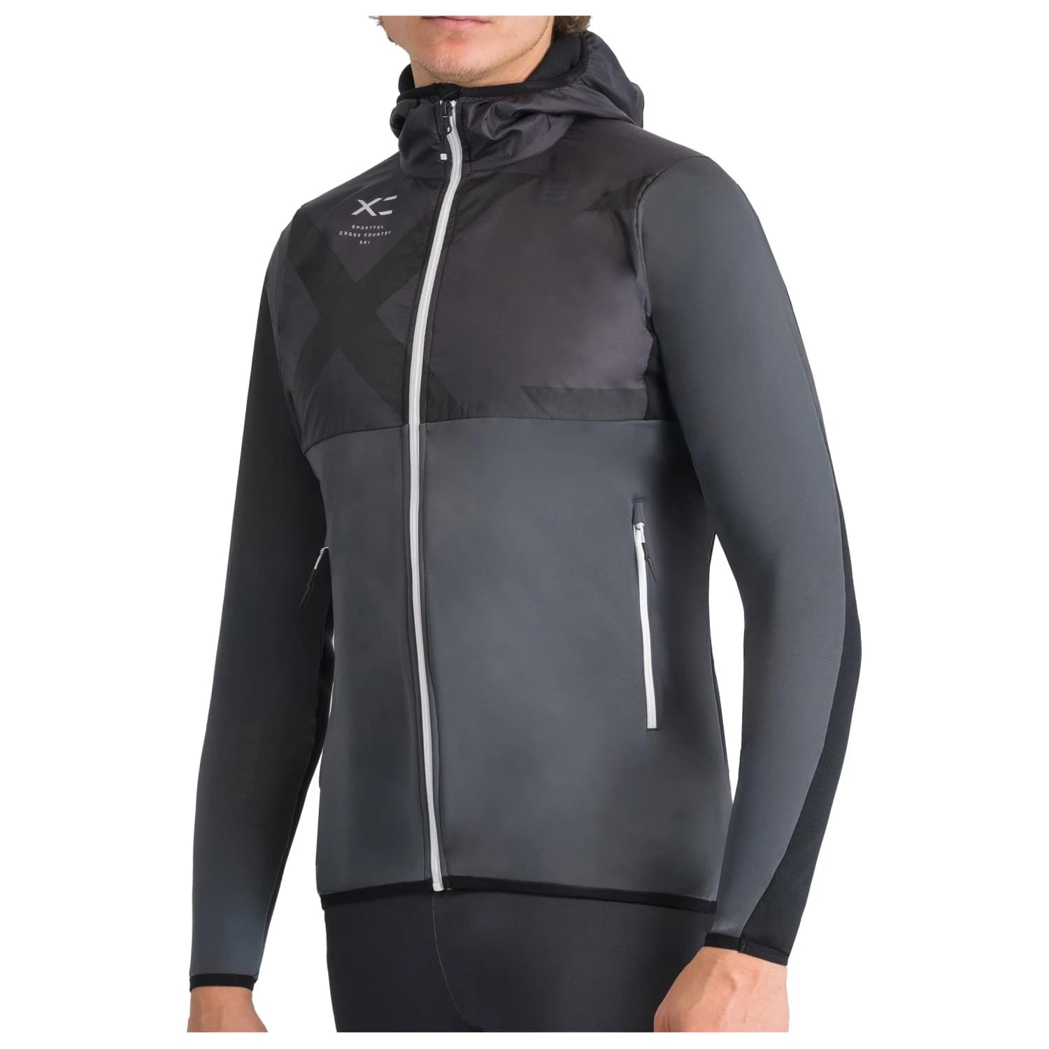 Мъжко яке за ски бягане Sportful Rythmo Jacket Cross-country ski jacket - Black Oyster / Black