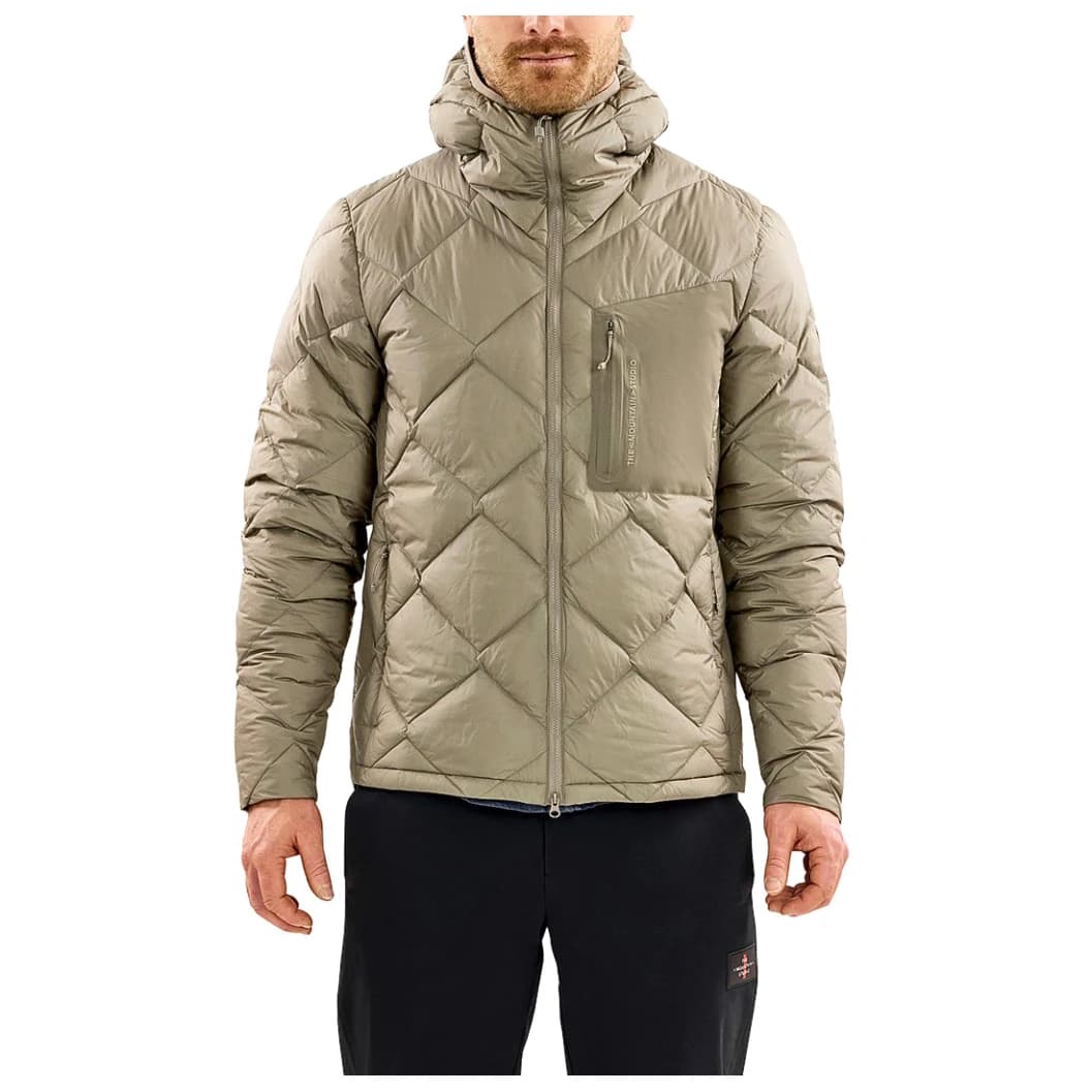 Мъжко пухено яке The mountain studio Ultralight Down Hood Jacket Down jacket - Brindle