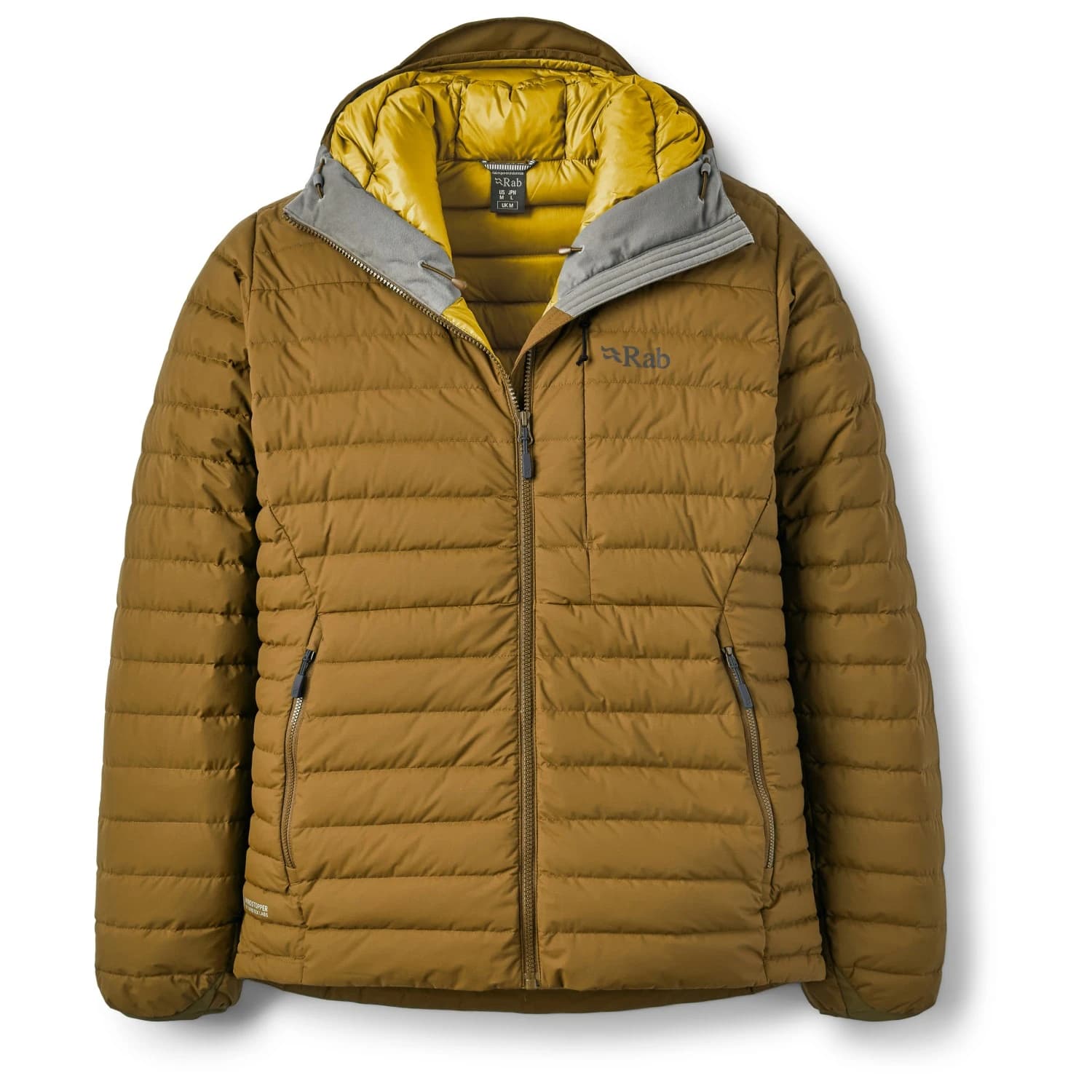 Мъжко пухено яке Rab Microlight Windstopper Hoody Down jacket - Oak