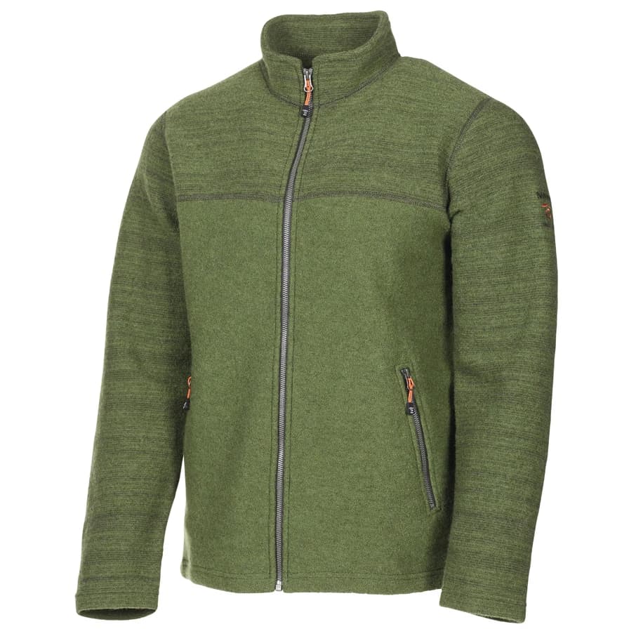 Мъжко вълнено яке Ivanhoe of sweden Jon Full Zip Wool jacket - Cactus