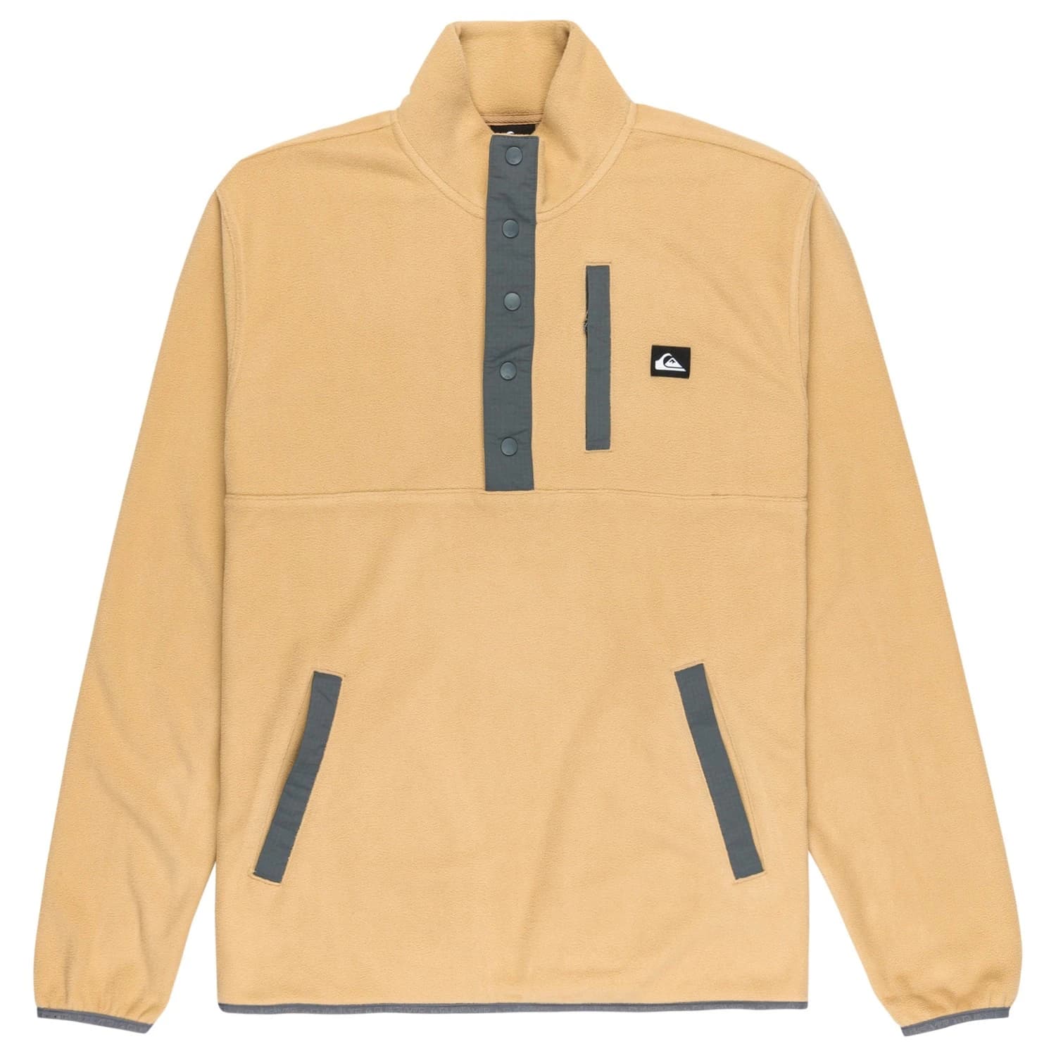 Мъжки поларен пуловер Quiksilver No Destination Half Snap Fleece jumper - Sponge