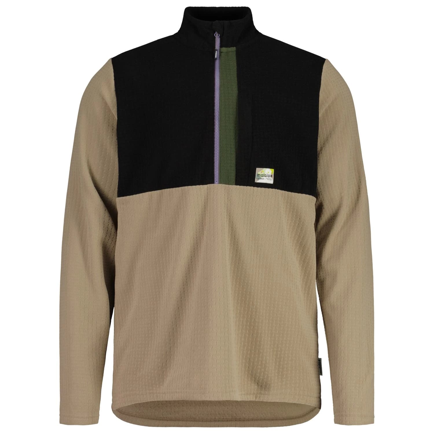 Мъжки поларен пуловер Maloja ZermedoM. Fleece jumper - Dark Gravel Multi