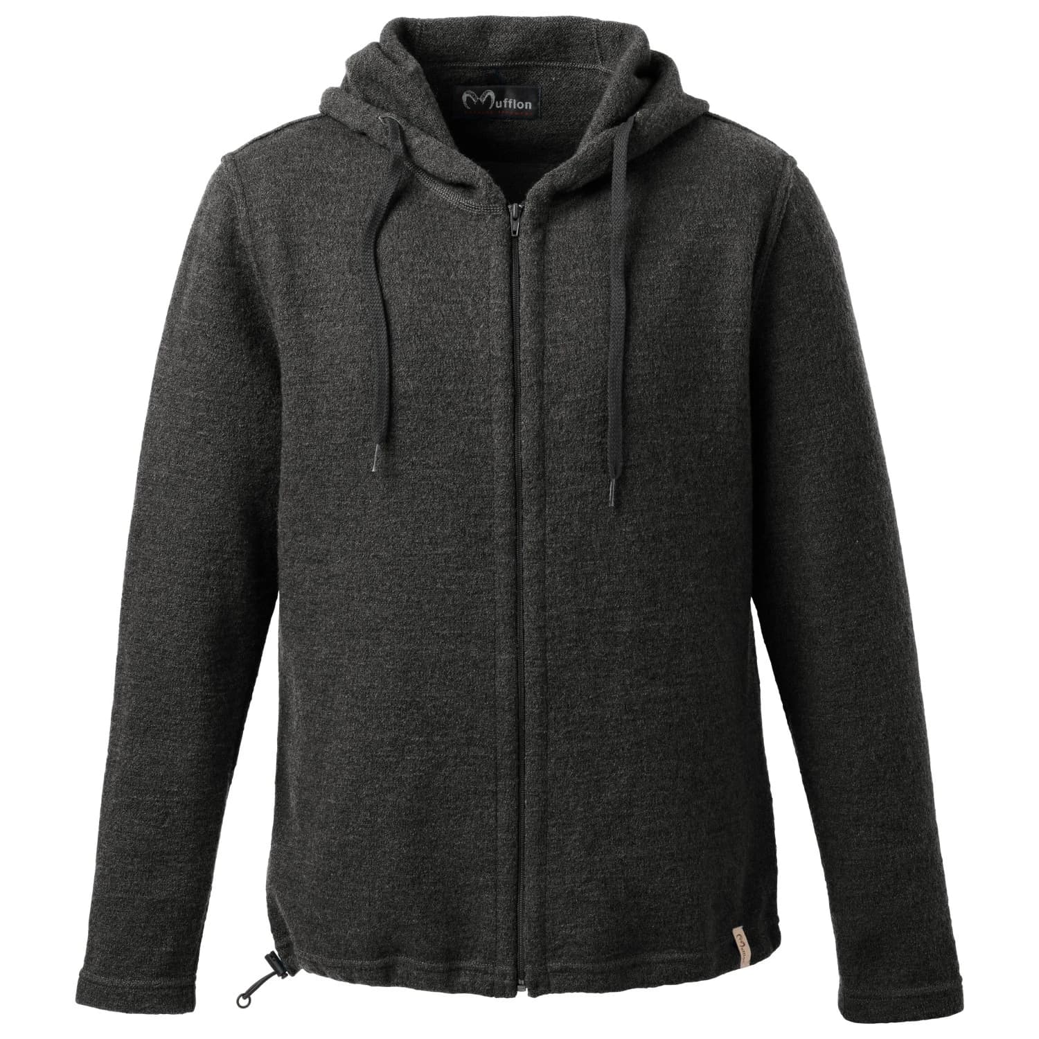 Мъжко вълнено яке Mufflon Kian Merino hoodie - Anthracite
