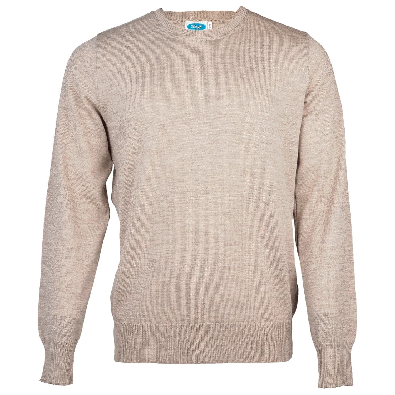 Мъжки вълнен пуловер Reiff Pullover Marcel Merino jumper - Savanne