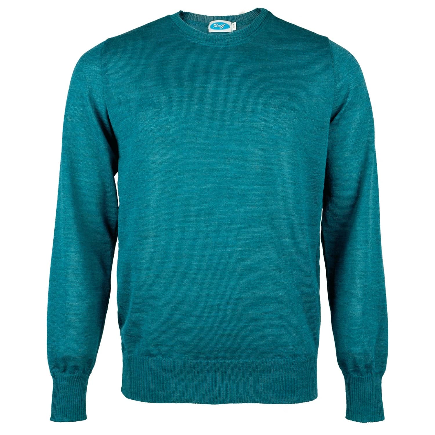 Мъжки вълнен пуловер Reiff Pullover Marcel Merino jumper - Smaragd