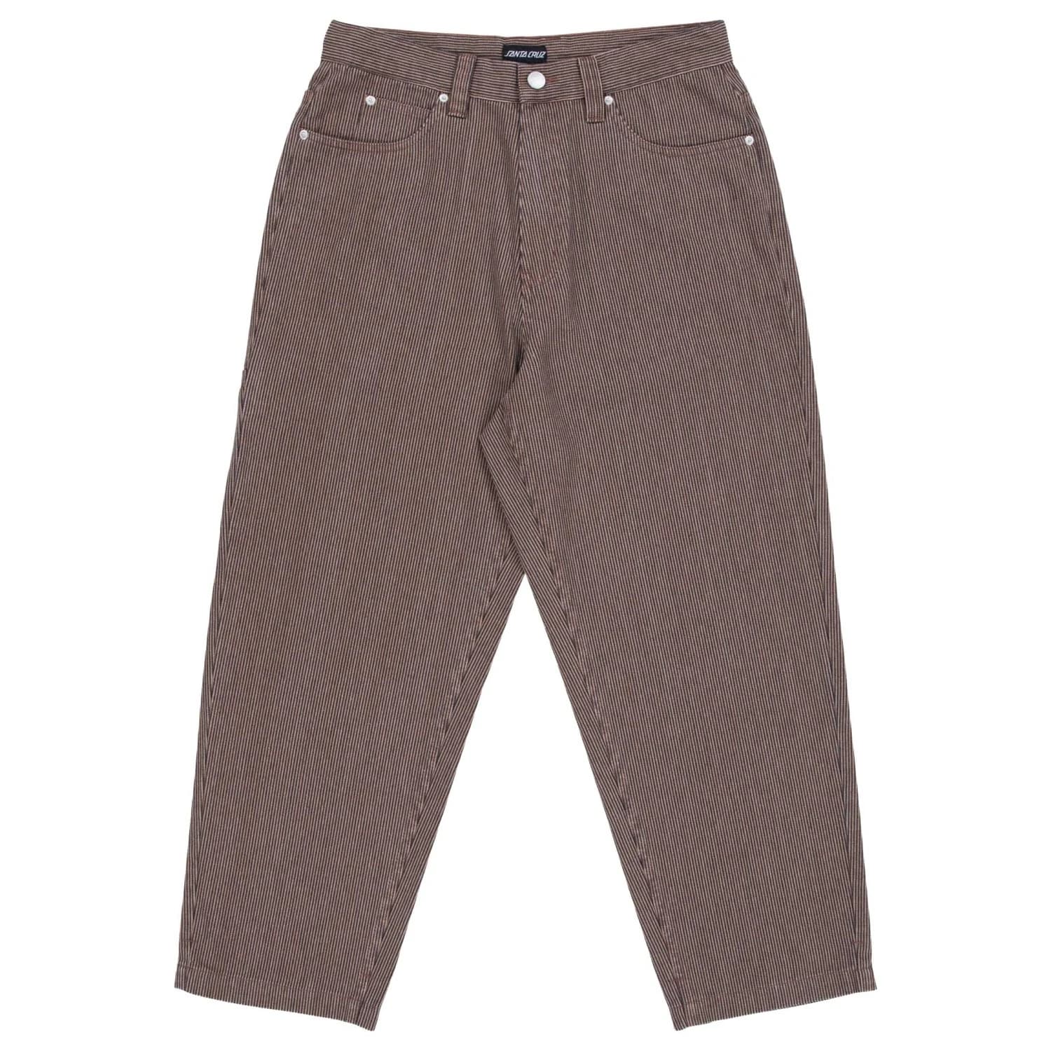 Мъжки дънки Santa Cruz Railroad Pants Jeans - Brown Hickory Stripe