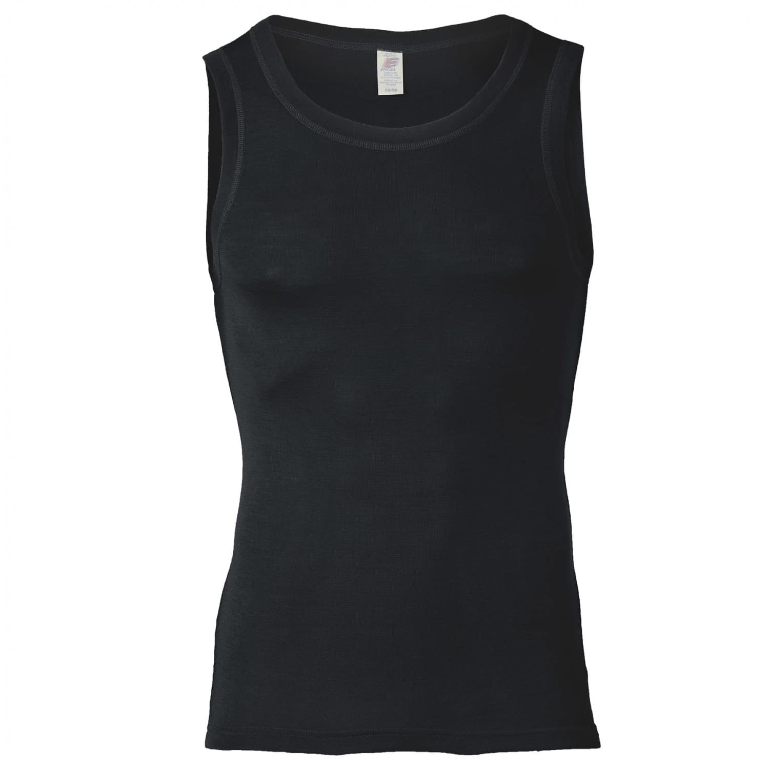 Мъжко копринено термобельо Engel Achselshirt Merino base layer - Black