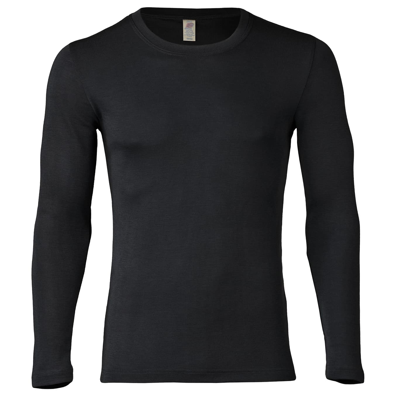 Мъжко копринено термобельо Engel Shirt L/S Merino base layer - Black