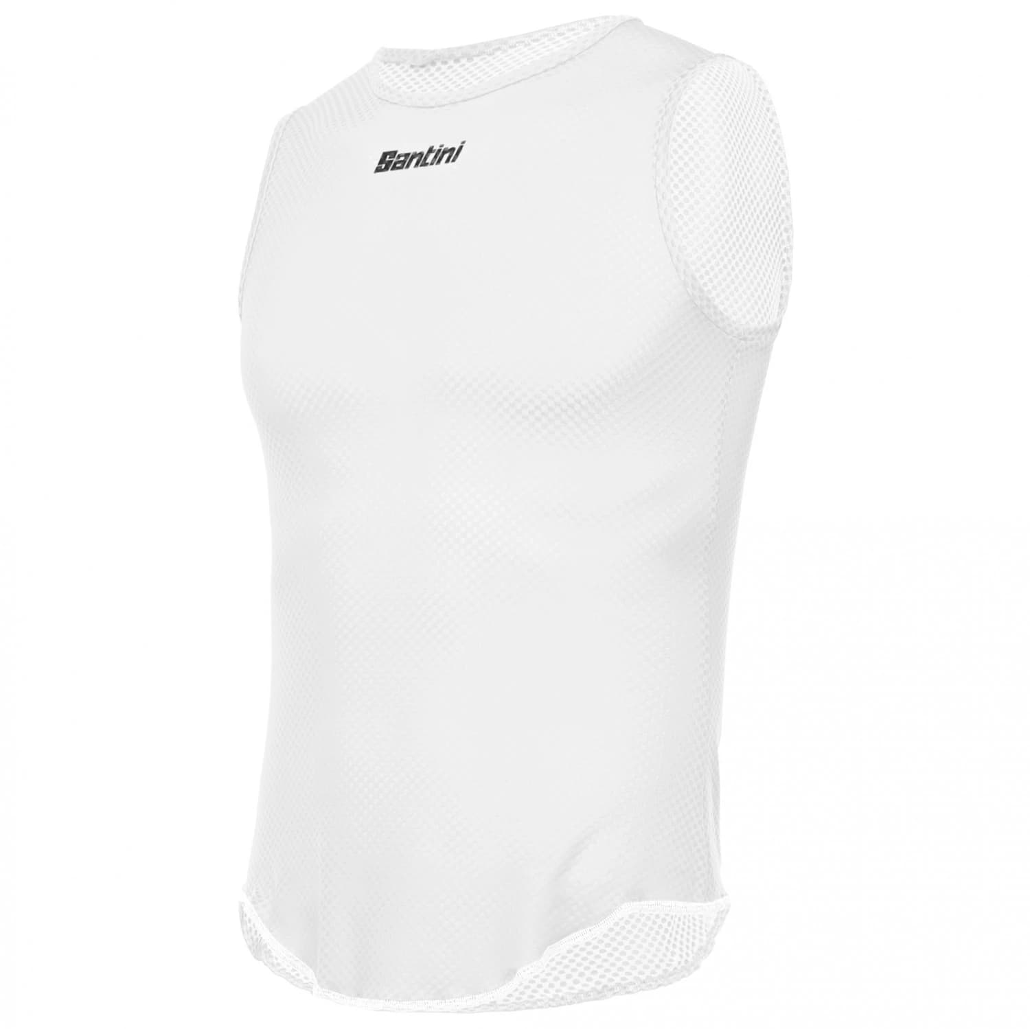 Мъжко горнище Santini Lieve Sleveless Baselayer Synthetic base layer - Bianco