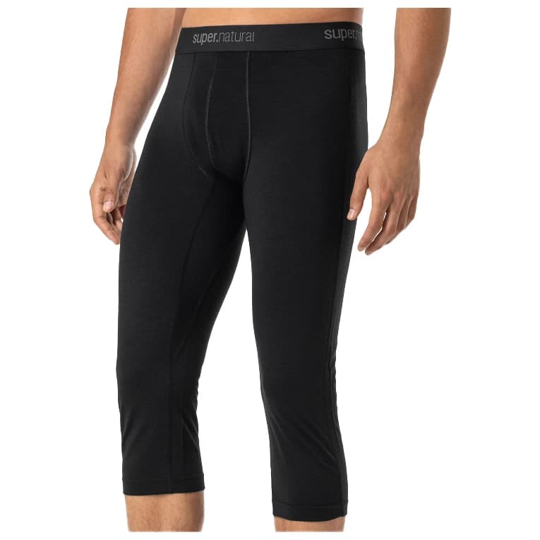 Мъжки лонг Джон super.natural Tundra 175 Tight 3/4 Long john - Jet Black