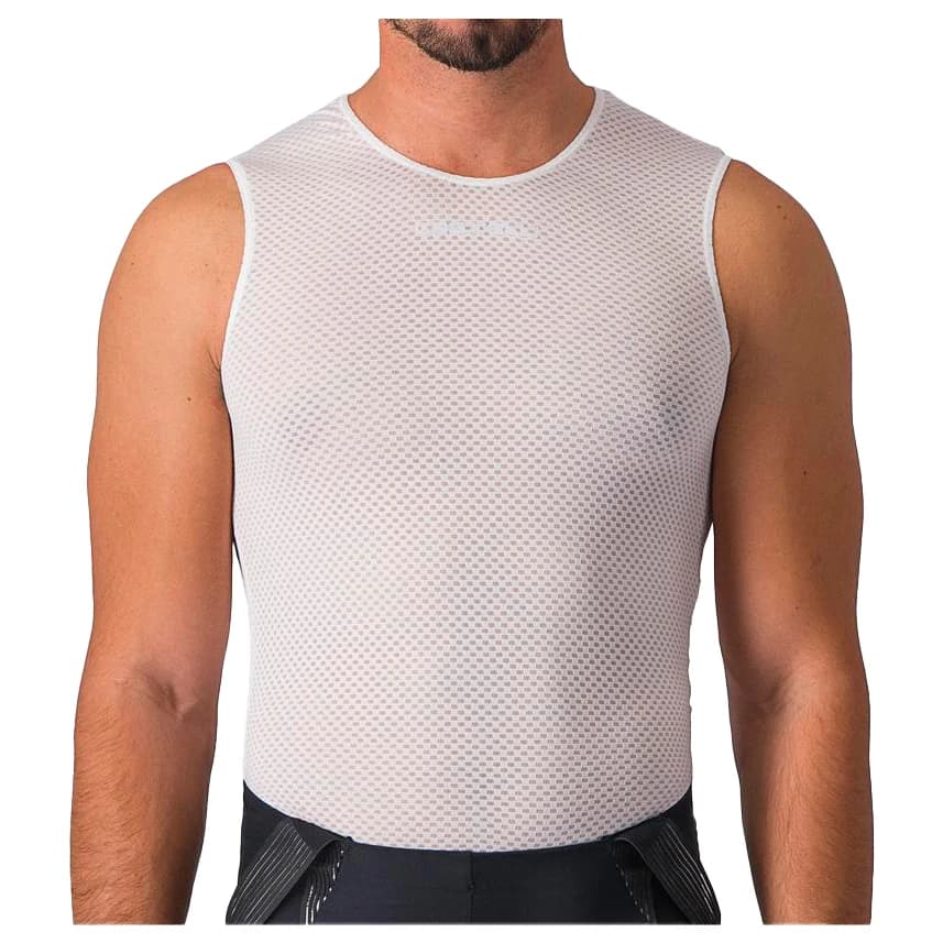 Мъжко горнище Castelli Pro Mesh 2.0 Sleeveless Cycling undershirt - White