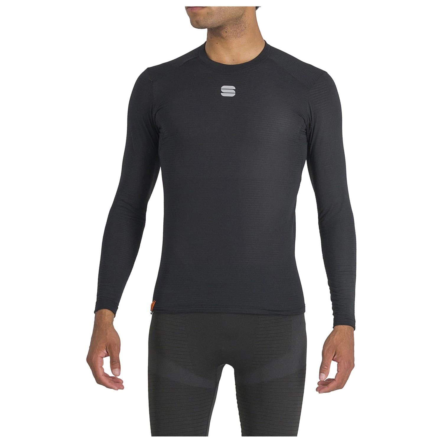 Мъжко синтетично термобельо Sportful Thermodynamic Mid Tee Long Sleeve Synthetic base layer - Black