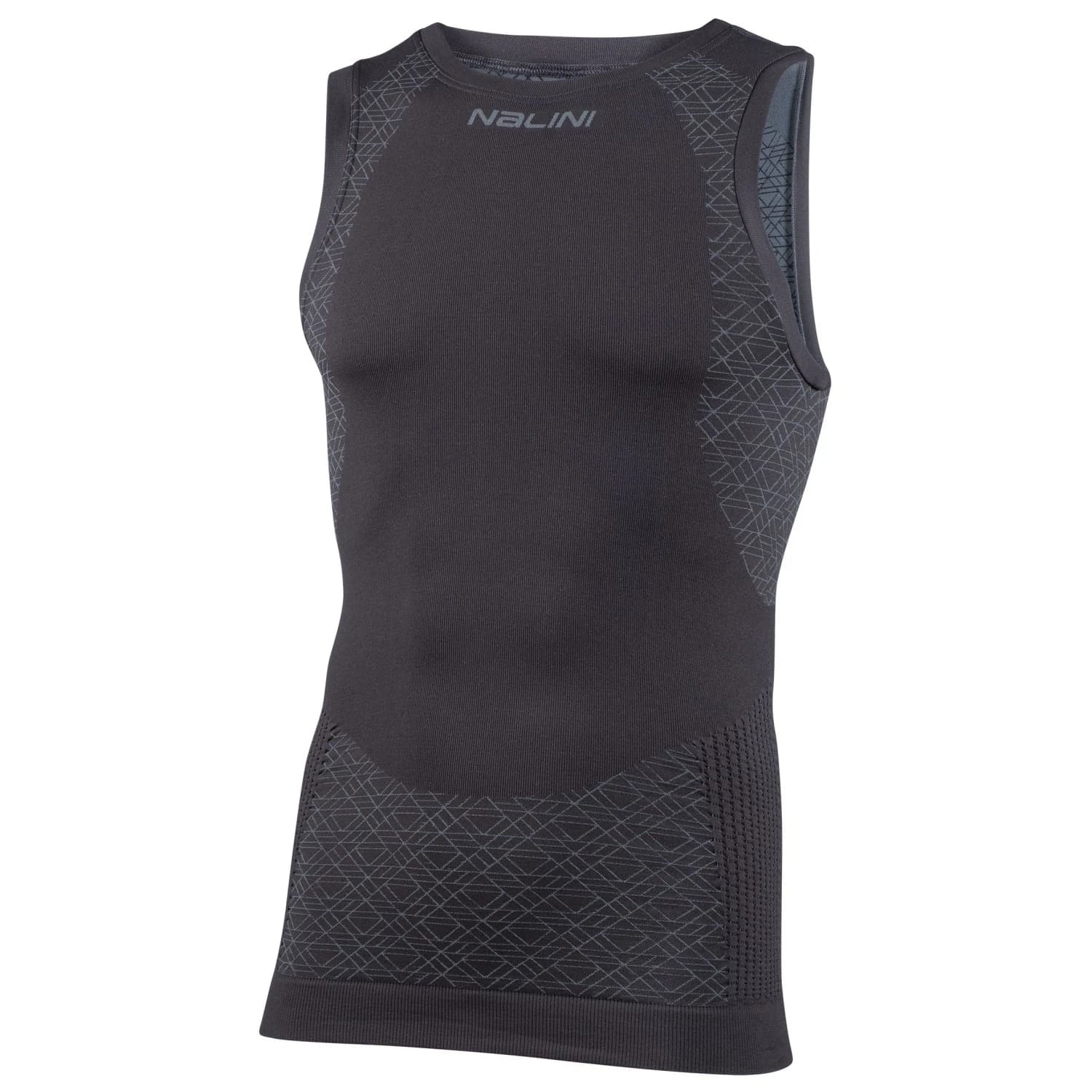 Мъжки потник за колоездене Nalini Seamless Tech Tank Synthetic base layer - Dark / Grey