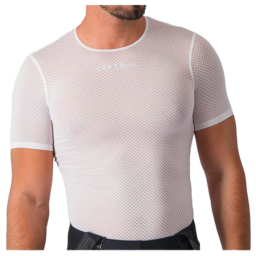 Мъжко горнище Castelli Pro Mesh 2.0 Short Sleeve Cycling undershirt - White