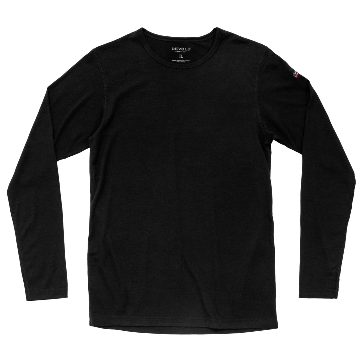 Мъжко мериносово термобельо Devold Breeze Shirt Merino base layer - Black II