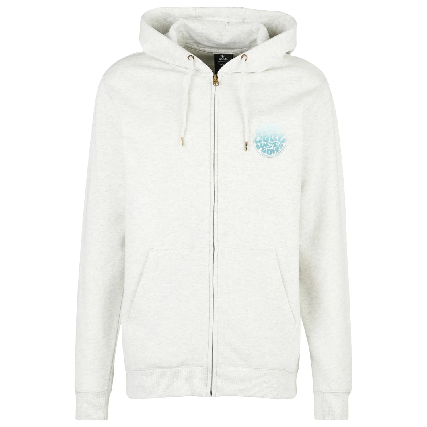 Мъжко яке за тренировка Rip Curl Wettie Passage Icon Zip Thru Hoodie - Grey Marle