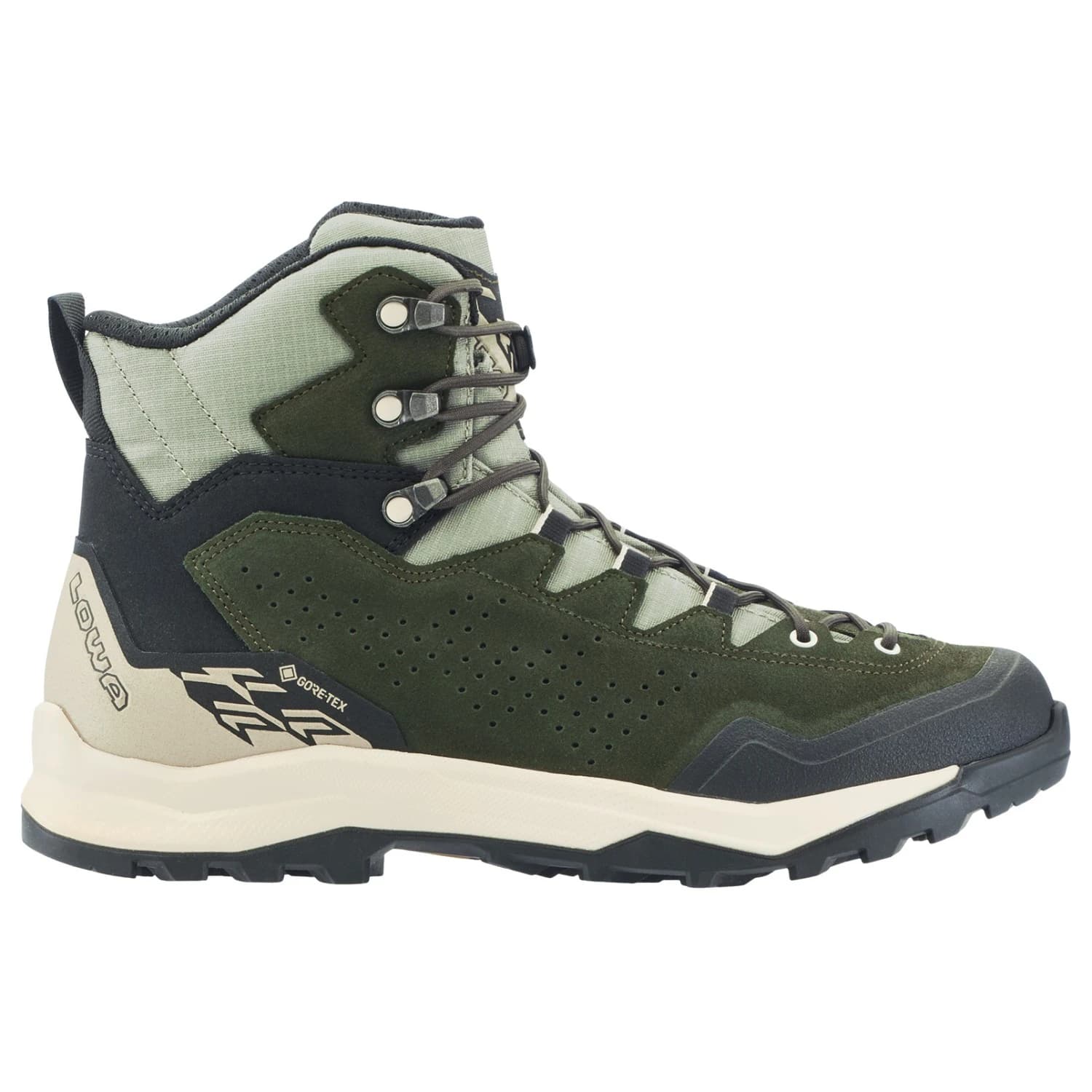 Мъжки туристически обувки Lowa Explorer GTX Mid Walking boots - Dark Green / Panna