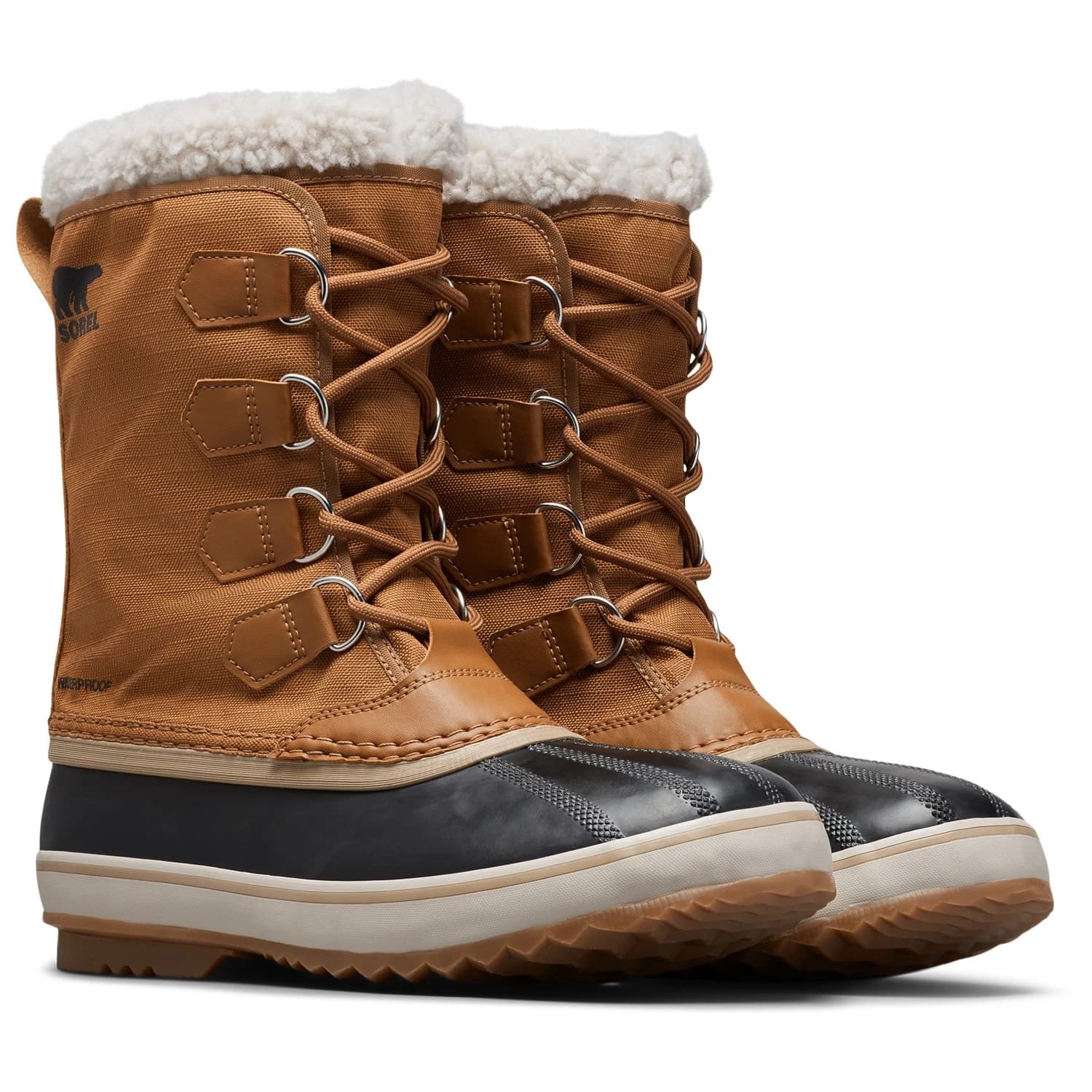 Мъжки зимни ботуши Sorel 1964 Pac Nylon Waterproof Winter boots - Camel Brown / Black