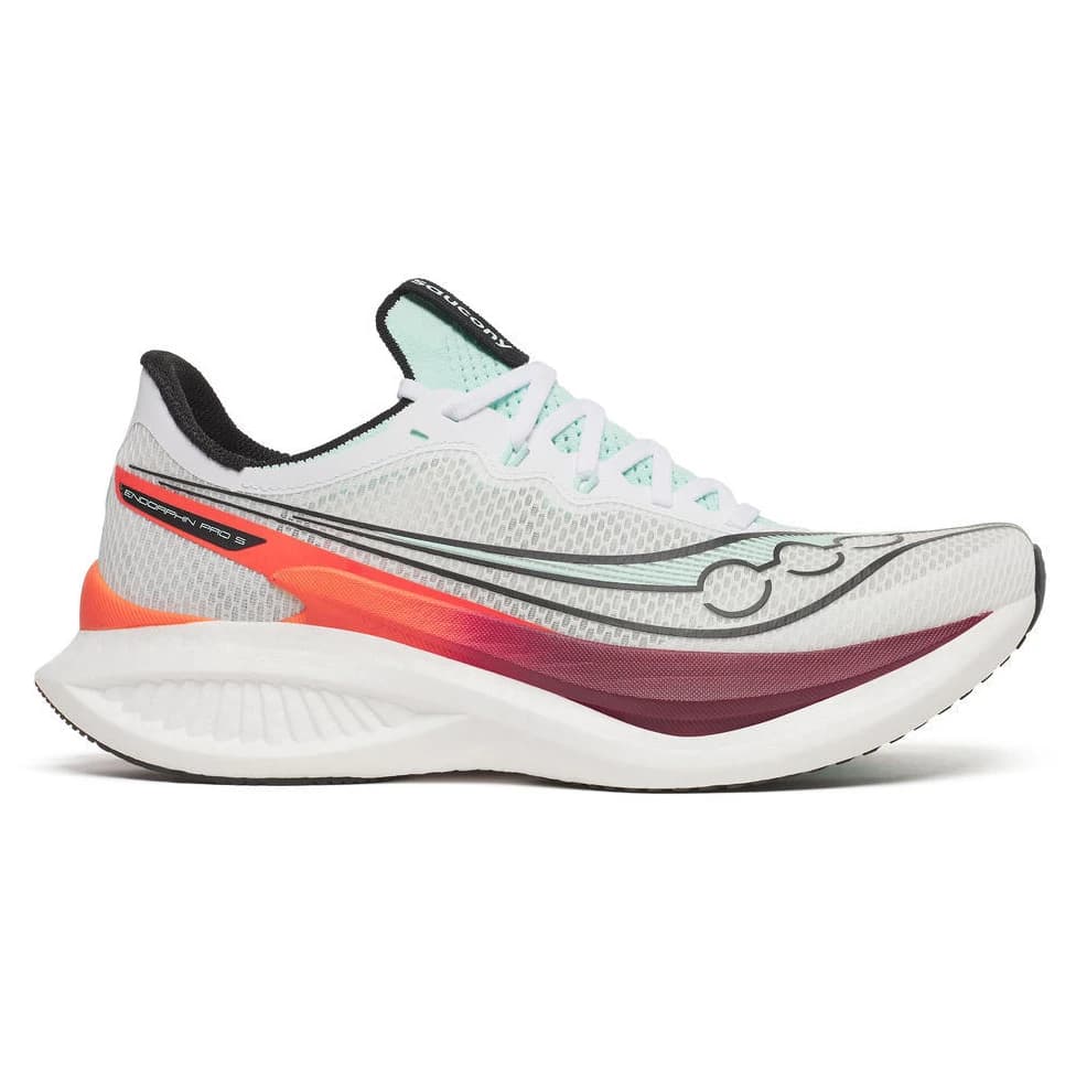 Мъжки обувки за бягане Saucony Endorphin Pro 5 Running shoes - White / Crimson