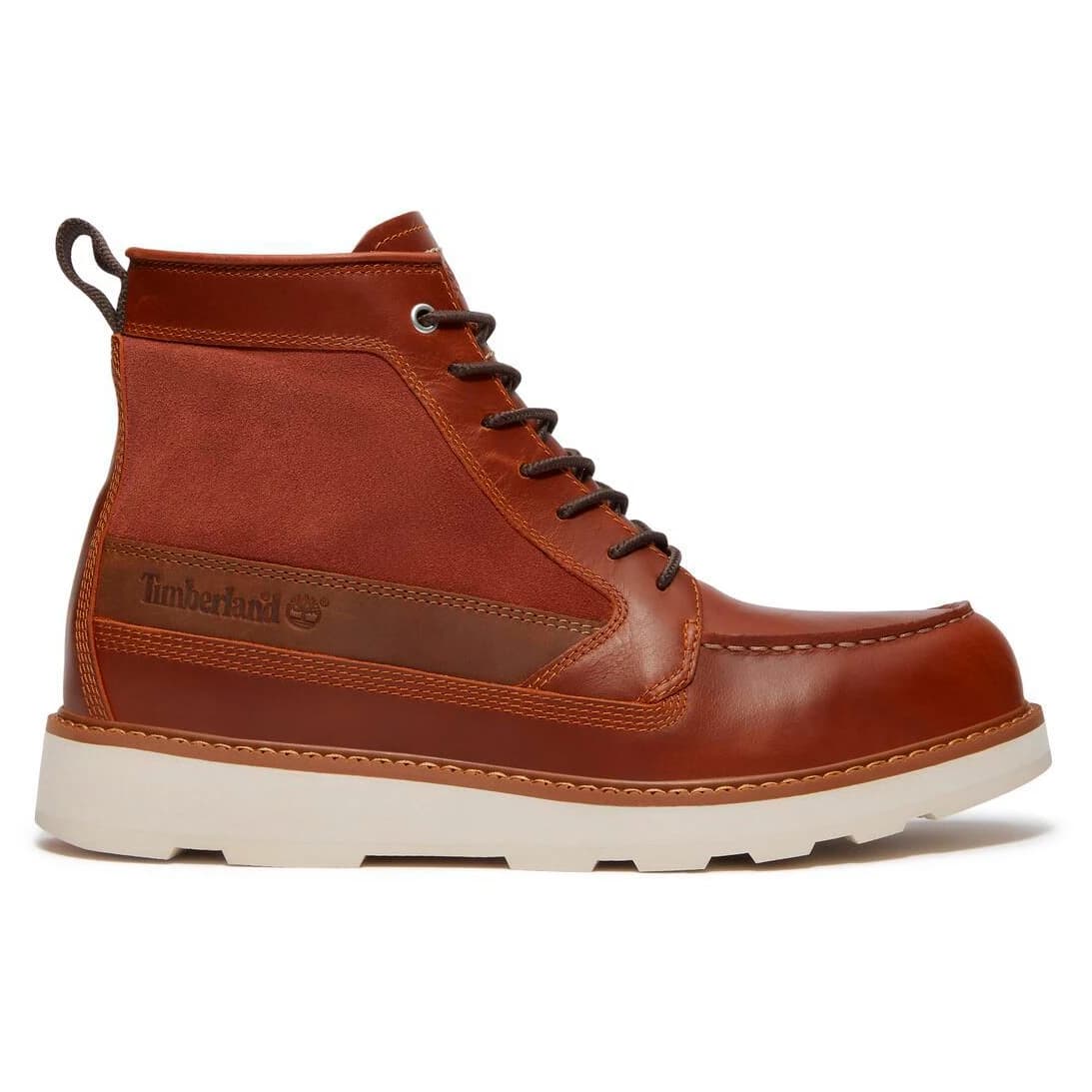 Мъжки ежедневни боти Timberland Britton Mills Mid Lace Up Waterproof Boot Casual boots - Rust Full Grain
