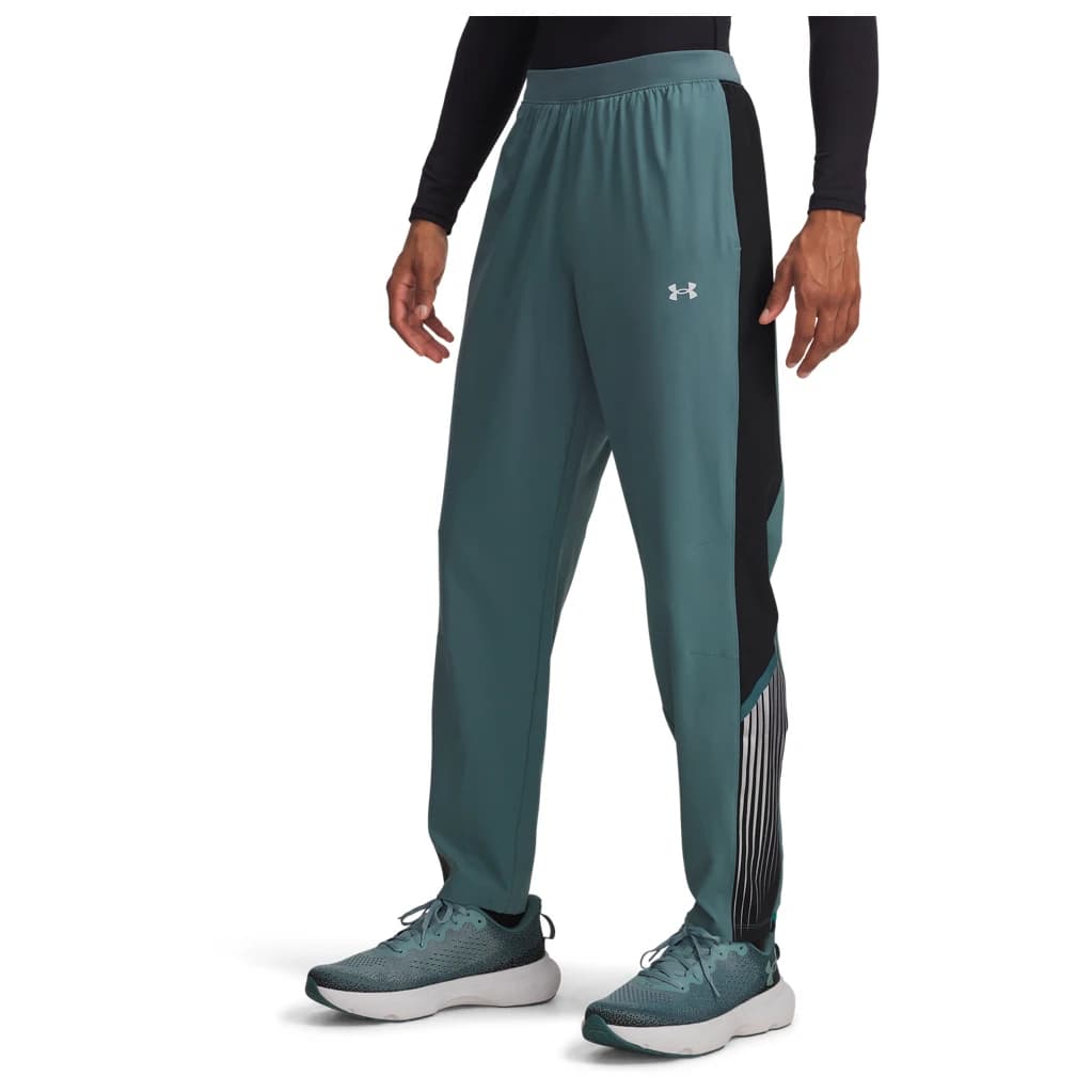 Мъжки панталон за бягане Under Armour Velociti Storm Pant Running trousers - Jasper Blue / Black