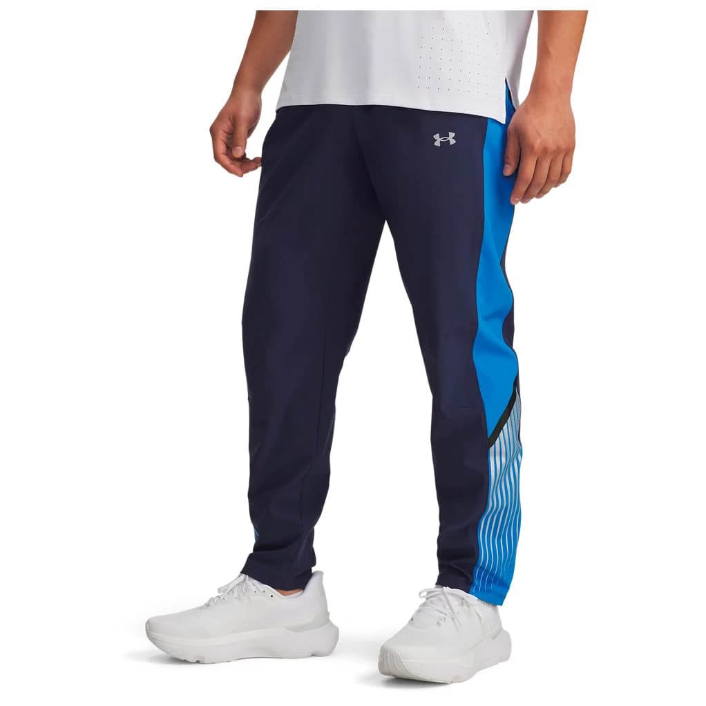 Мъжки панталон за бягане Under Armour Velociti Storm Pant Running trousers - Washed Navy / Blue Atlantis