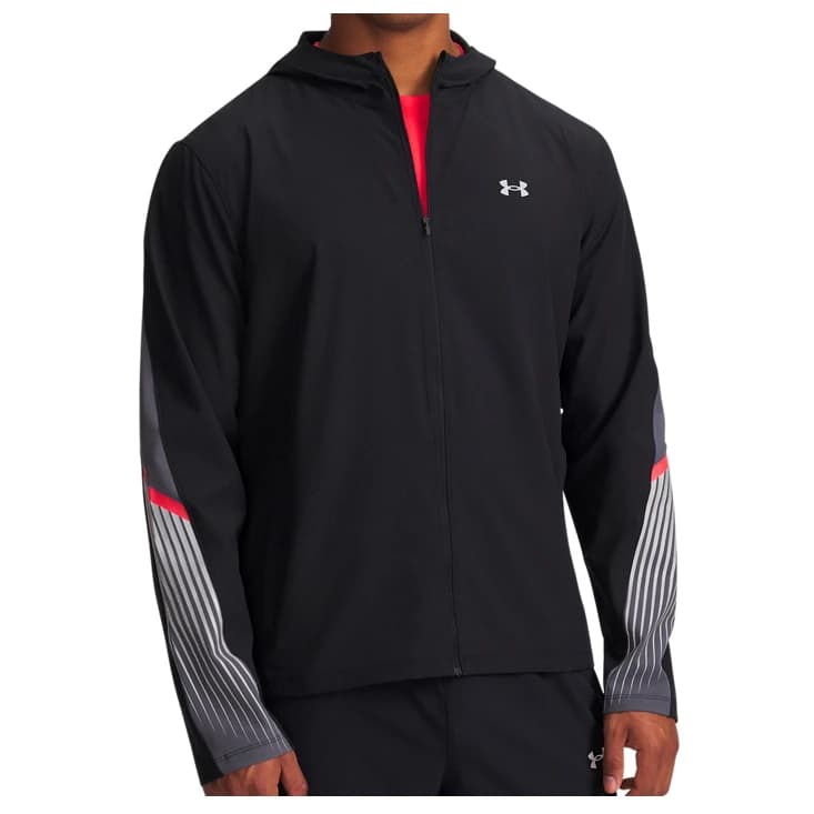 Мъжко яке за бягане Under Armour Velociti Storm Hooded Jacket Running jacket - Black / Castlerock