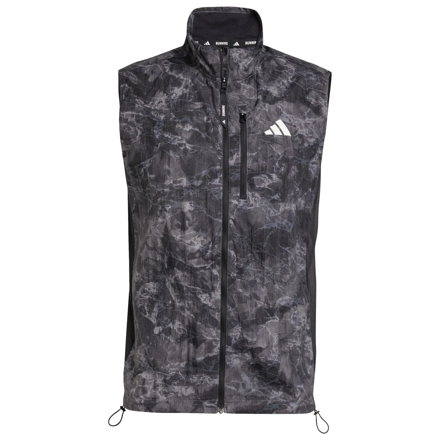 Мъжки елек за бягане adidas Own The Run Spray Dye Vest Running vest - Grey Four / Black