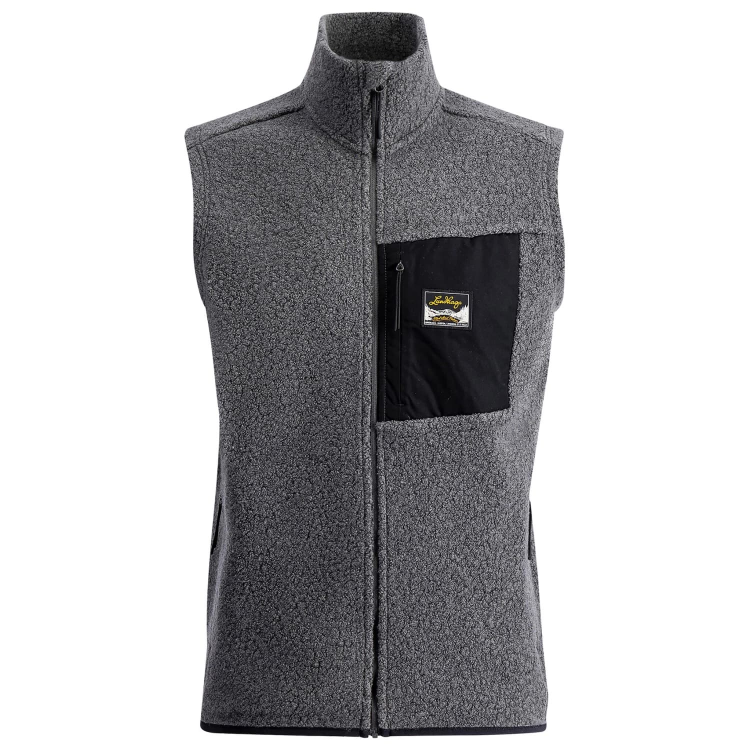 Мъжки вълнен елек Lundhags Flok Wool Pile Vest Wool vest - Granite