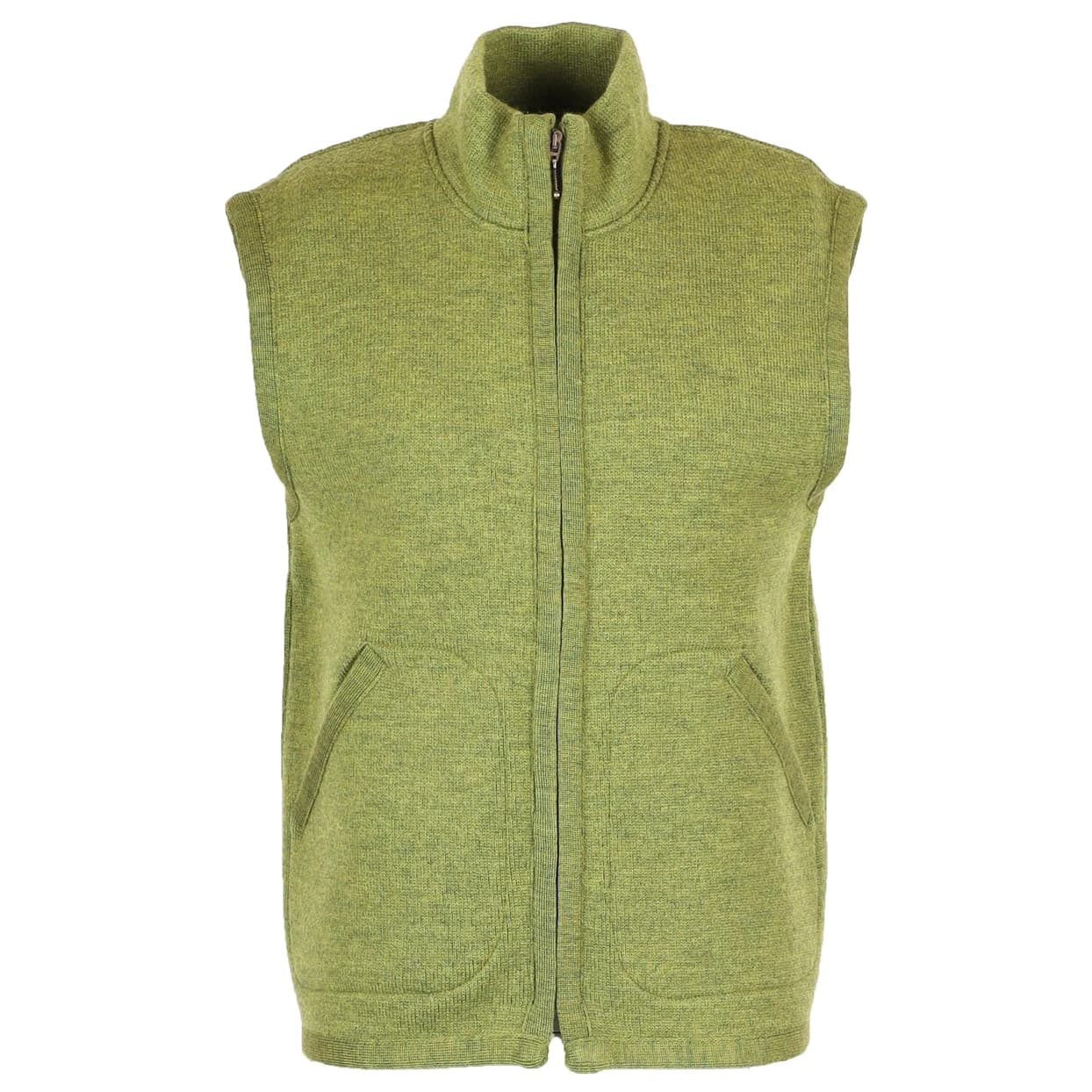 Мъжки вълнен елек Flomax Boiled Wool Zipped Vest Wool vest - Farn Melange
