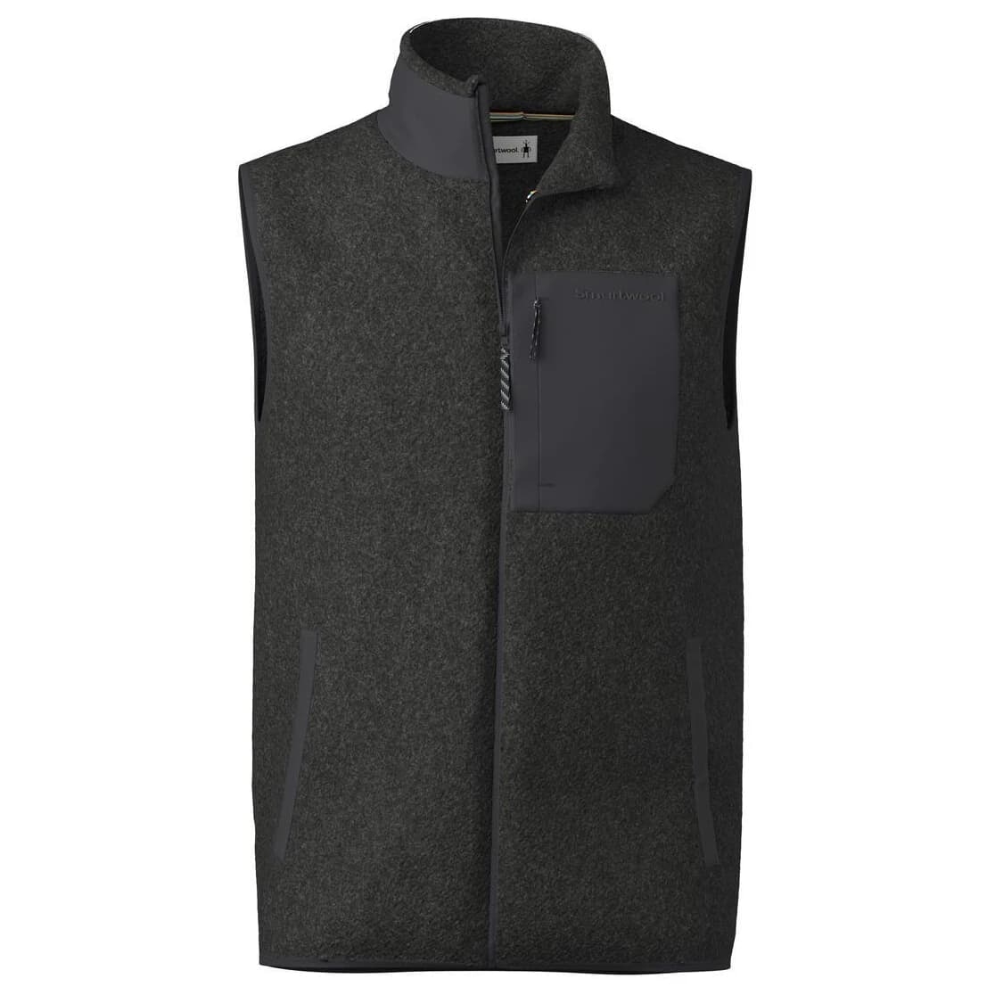 Мъжки вълнен елек Smartwool Second Cut Fleece Vest Merino jumper - Charcoal