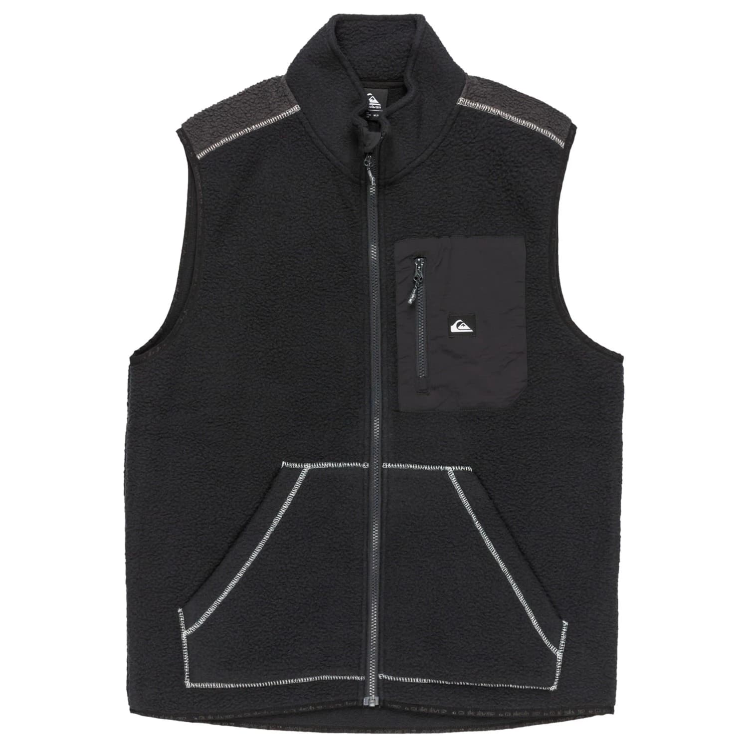Мъжки поларен елек Quiksilver Clean Coast Gilet Fleece vest - Black