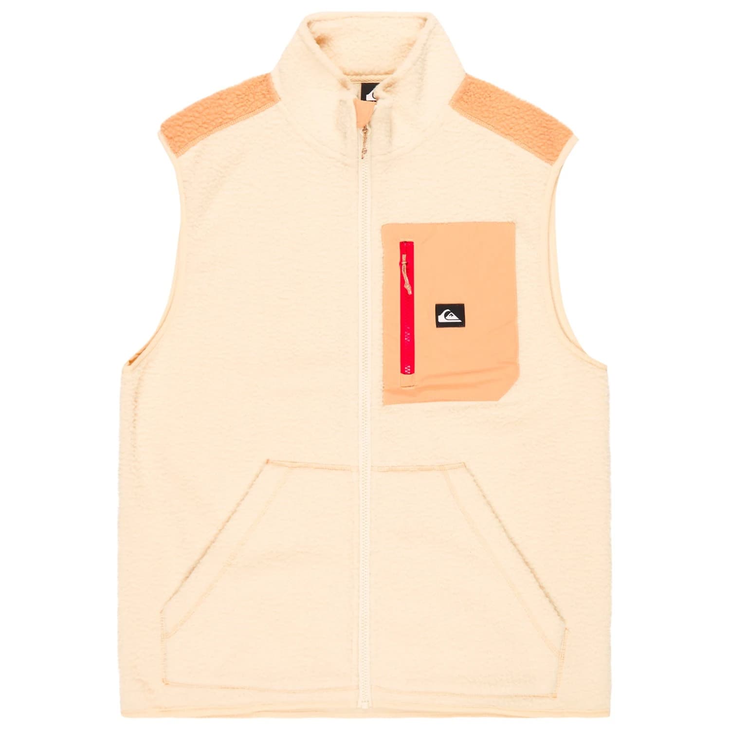 Мъжки поларен елек Quiksilver Clean Coast Gilet Fleece vest - Bone