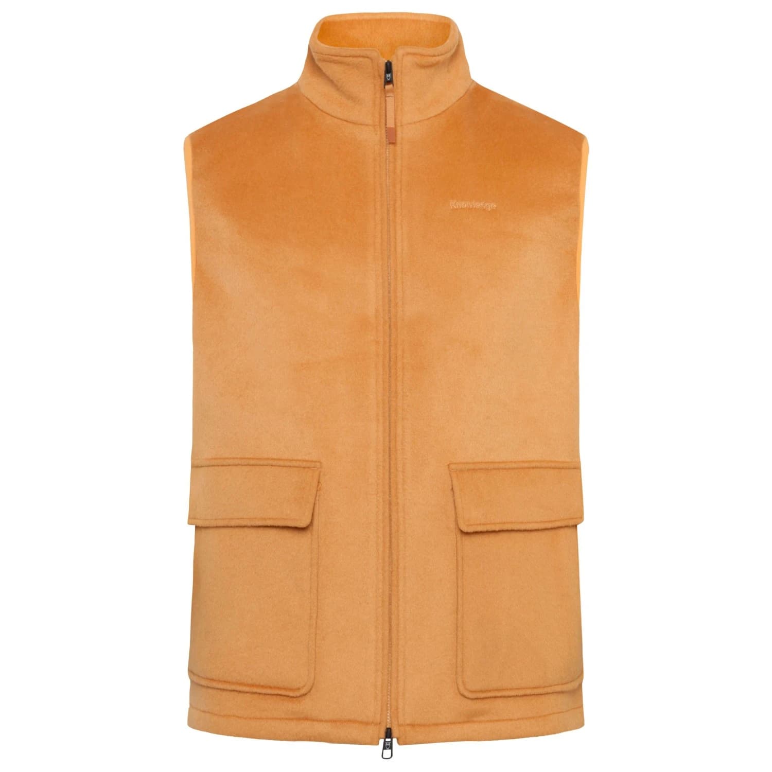 Мъжки вълнен елек KnowledgeCotton Apparel Felted Wool Vest Merino vest - Apple Cinnamon