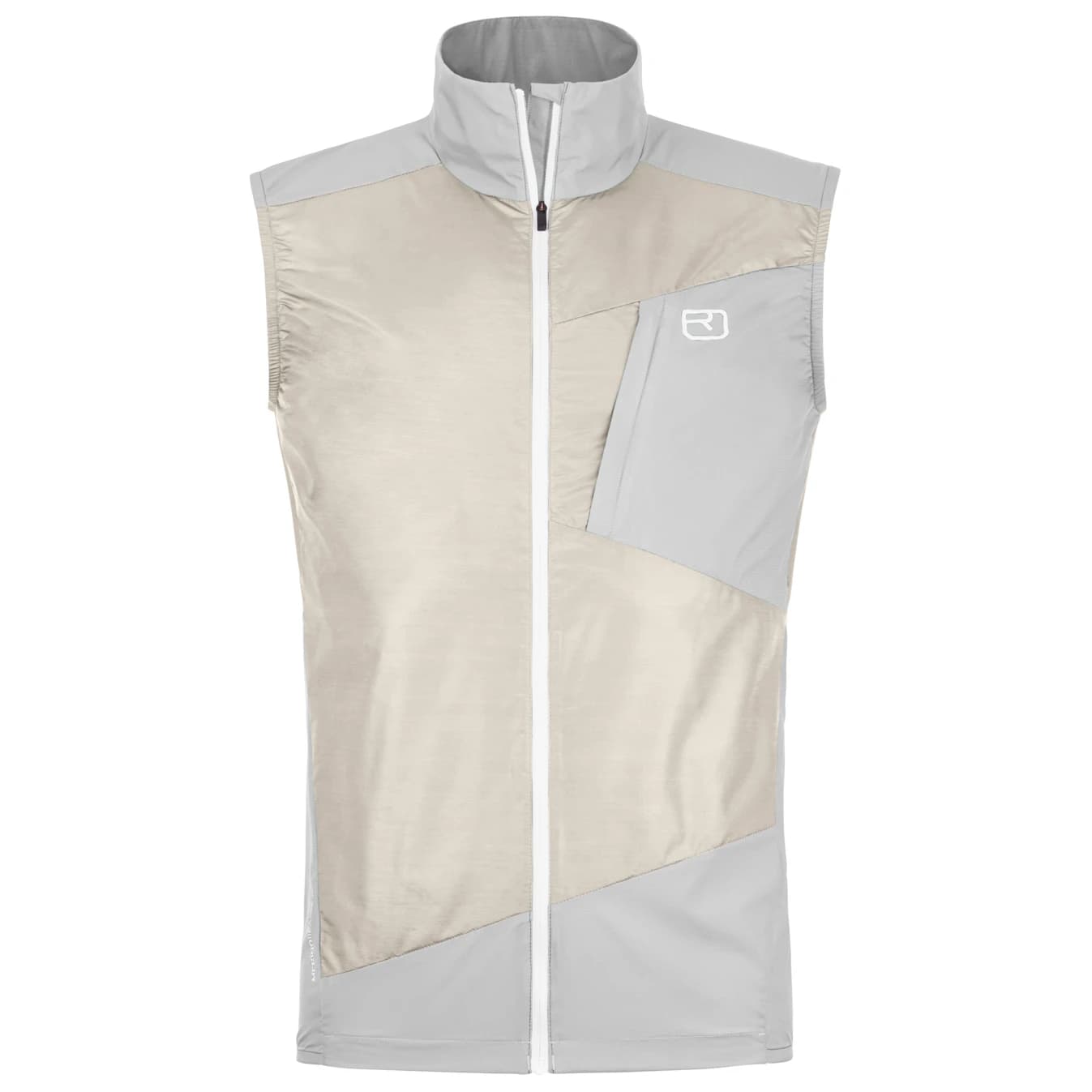 Мъжки вълнен елек Ortovox Trace Windbreaker Vest Merino vest - White Tea