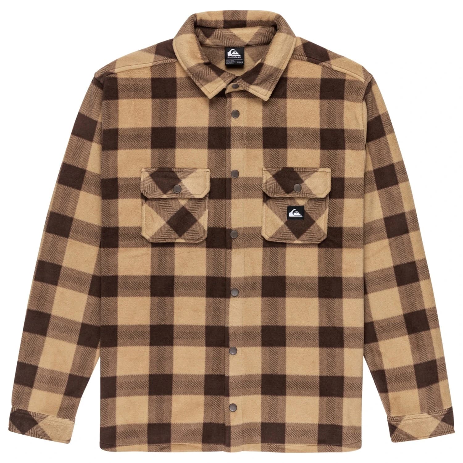 Мъжка риза с копчета Quiksilver Bering Strait Check Shirt - Sponge / Northsea Plaid