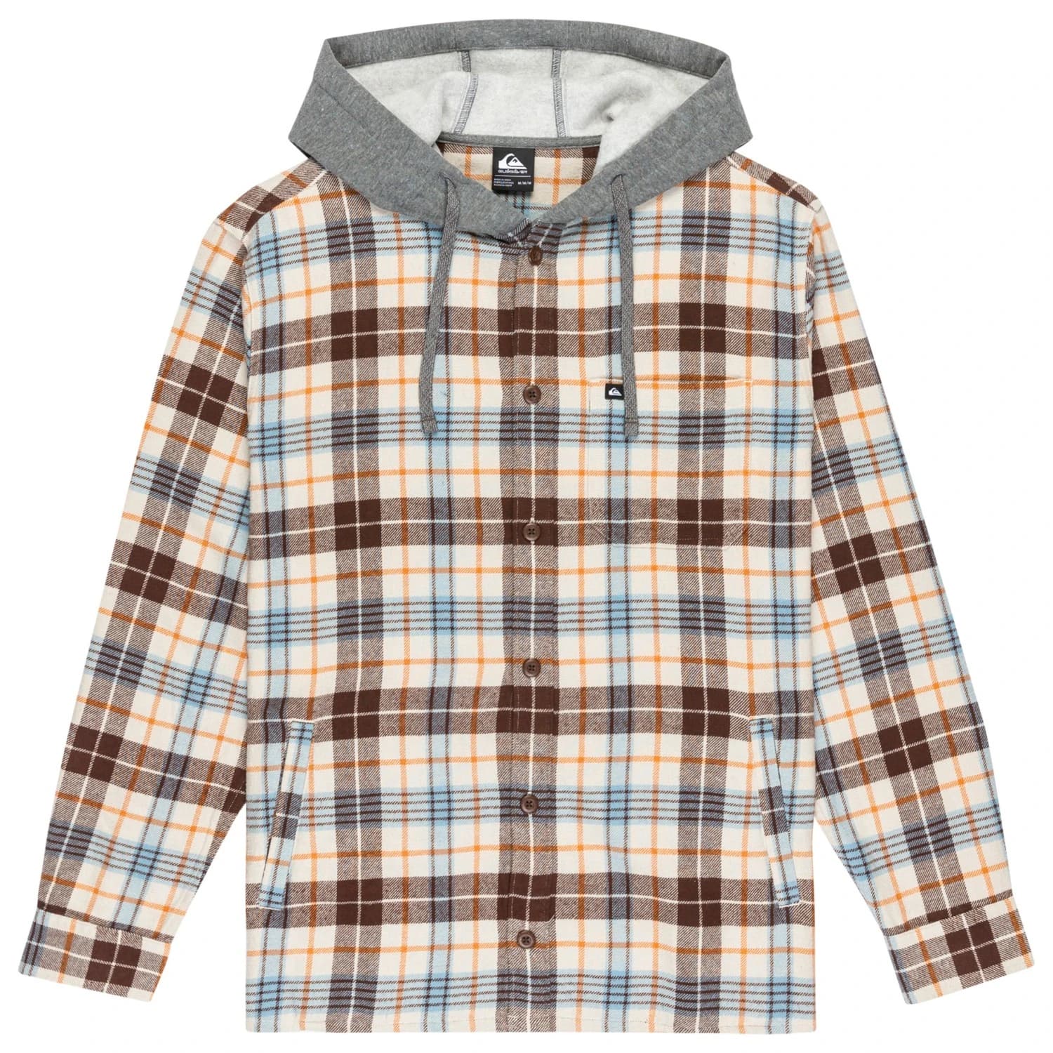 Мъжка риза с копчета Quiksilver Hooded Surf L/S Shirt - Moonstruck Hooded