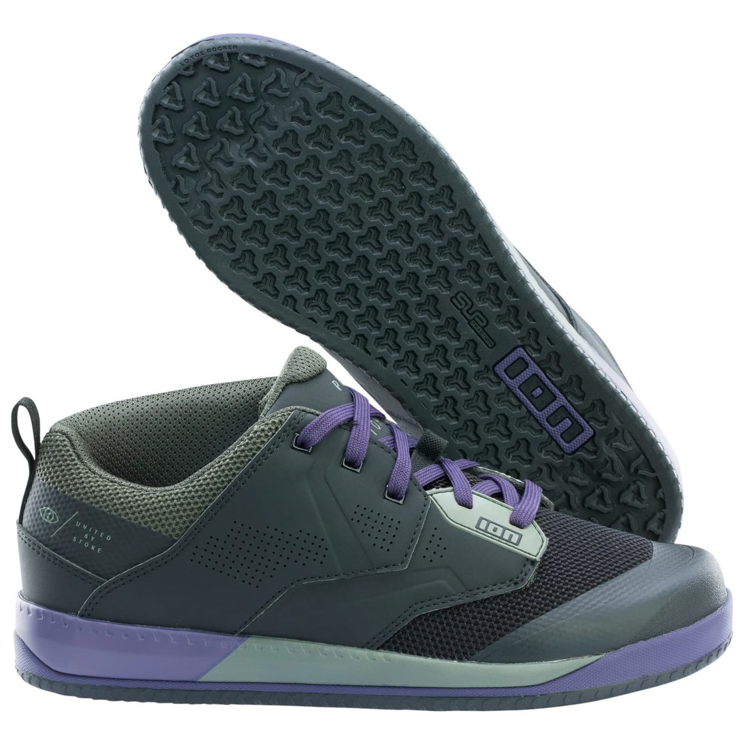 Обувки за планинско колоездене Ion Shoe Scrub AMP Cycling shoes - Dark Purple