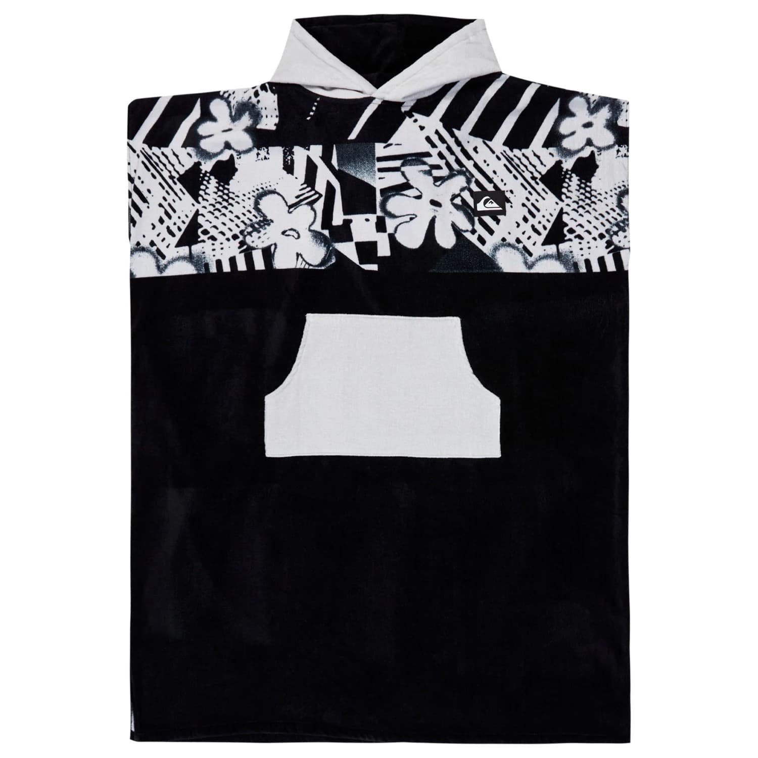 Мъжко пончо за сърф Quiksilver Hoody Towel Surf poncho - Black Momentum