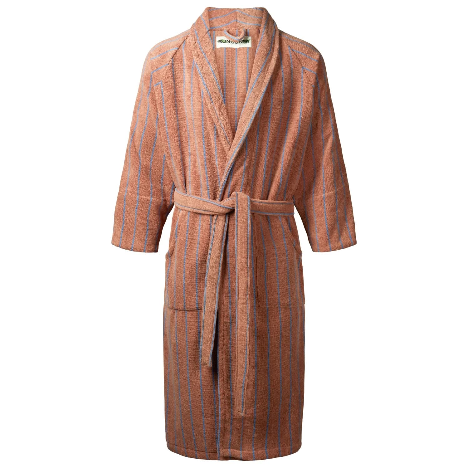 Халат Bongusta Naram Bathrobe - Camel / Ultramarine