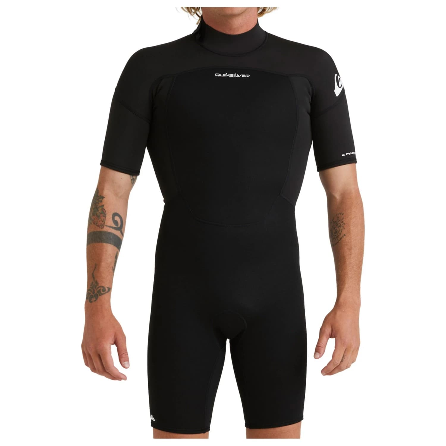 Мъжки неопренов костюм Quiksilver Prologue 2/2 S/S Springsuit Back Zip Wet suit - Black