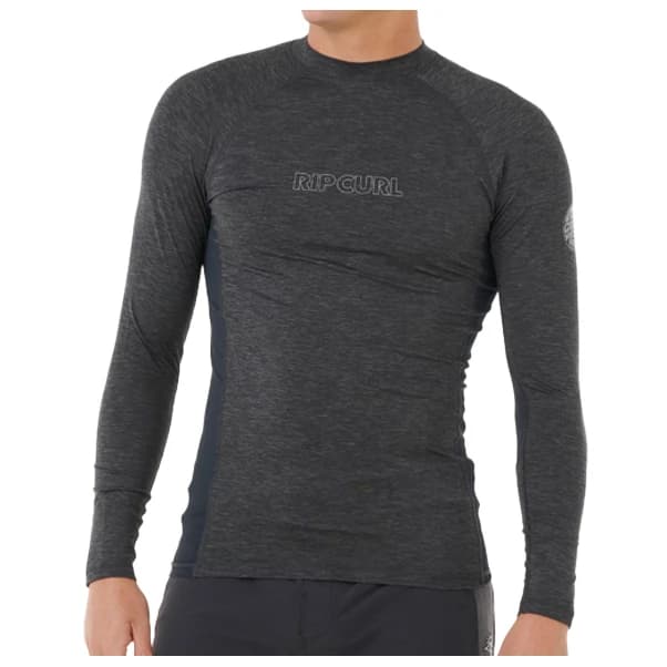 Мъжка плажна тениска от ликра Rip Curl Dawn Patrol UPF Perf L/S Lycra - Black Marle