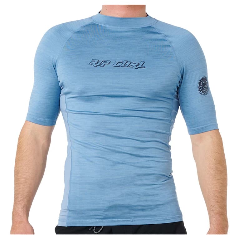 Мъжка плажна тениска от ликра Rip Curl Dawn Patrol UPF Perf S/S Lycra - Faded Denim