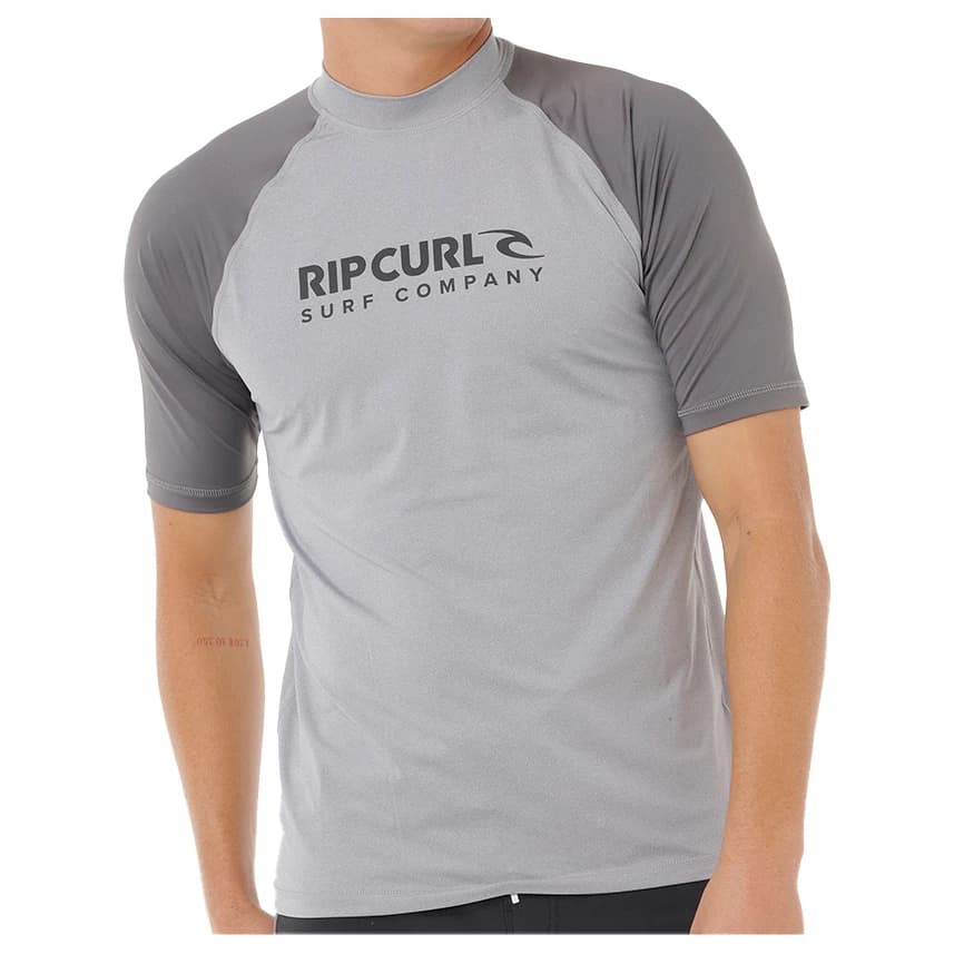 Мъжка плажна тениска от ликра Rip Curl Shock UPF S/S Lycra - Grey Marle