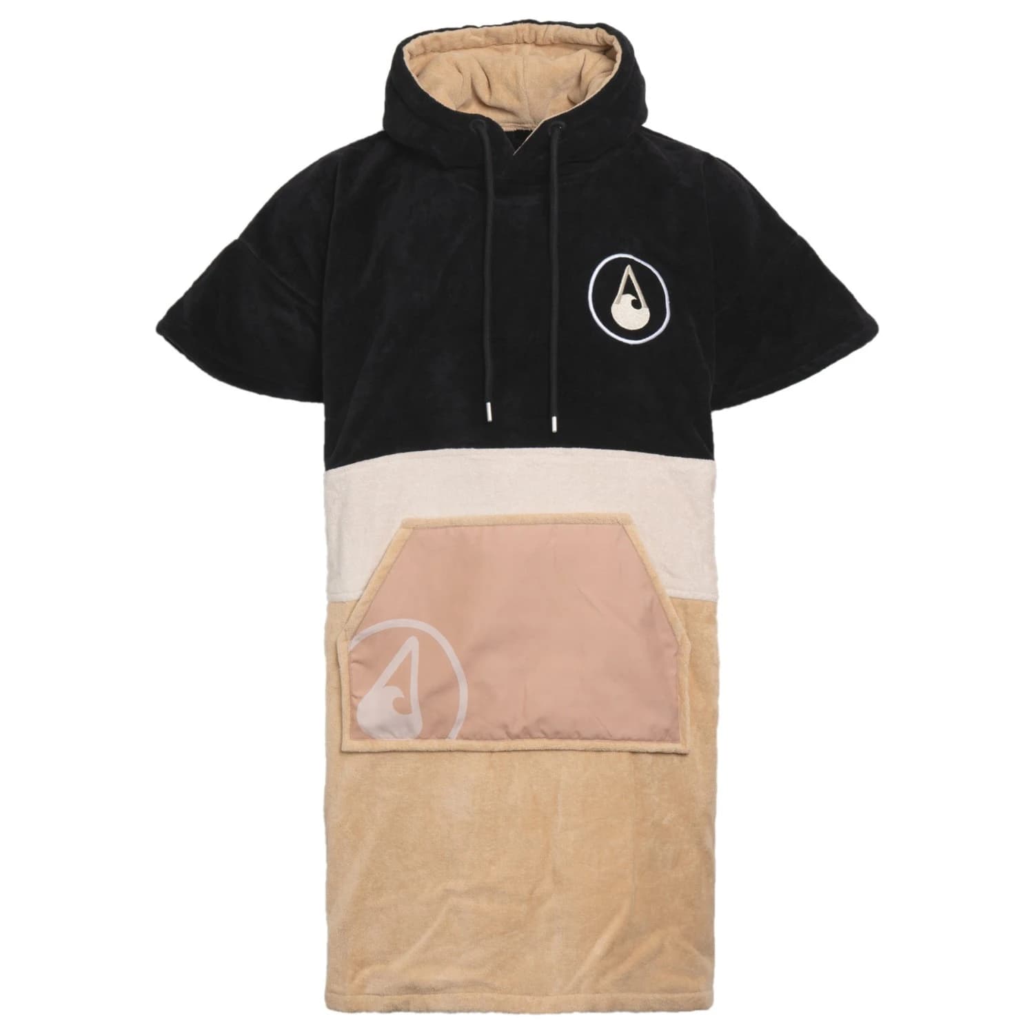 Пончо за сърф Wave hawaii Poncho Safaga Surf poncho - Creme / Schwarz