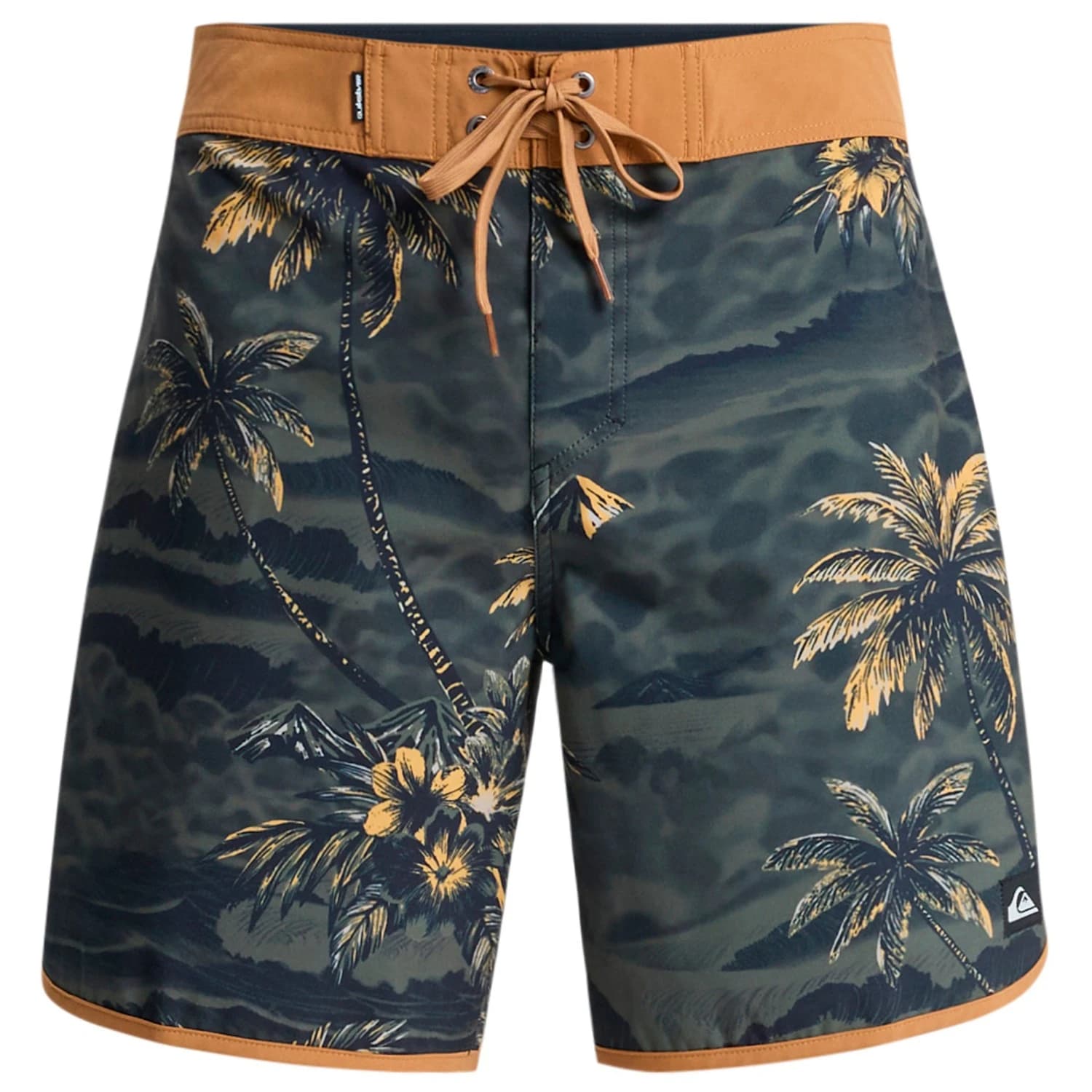 Мъжки бордшорт Quiksilver Surfsilk Scallop 18'' Boardshorts - Black Sundown