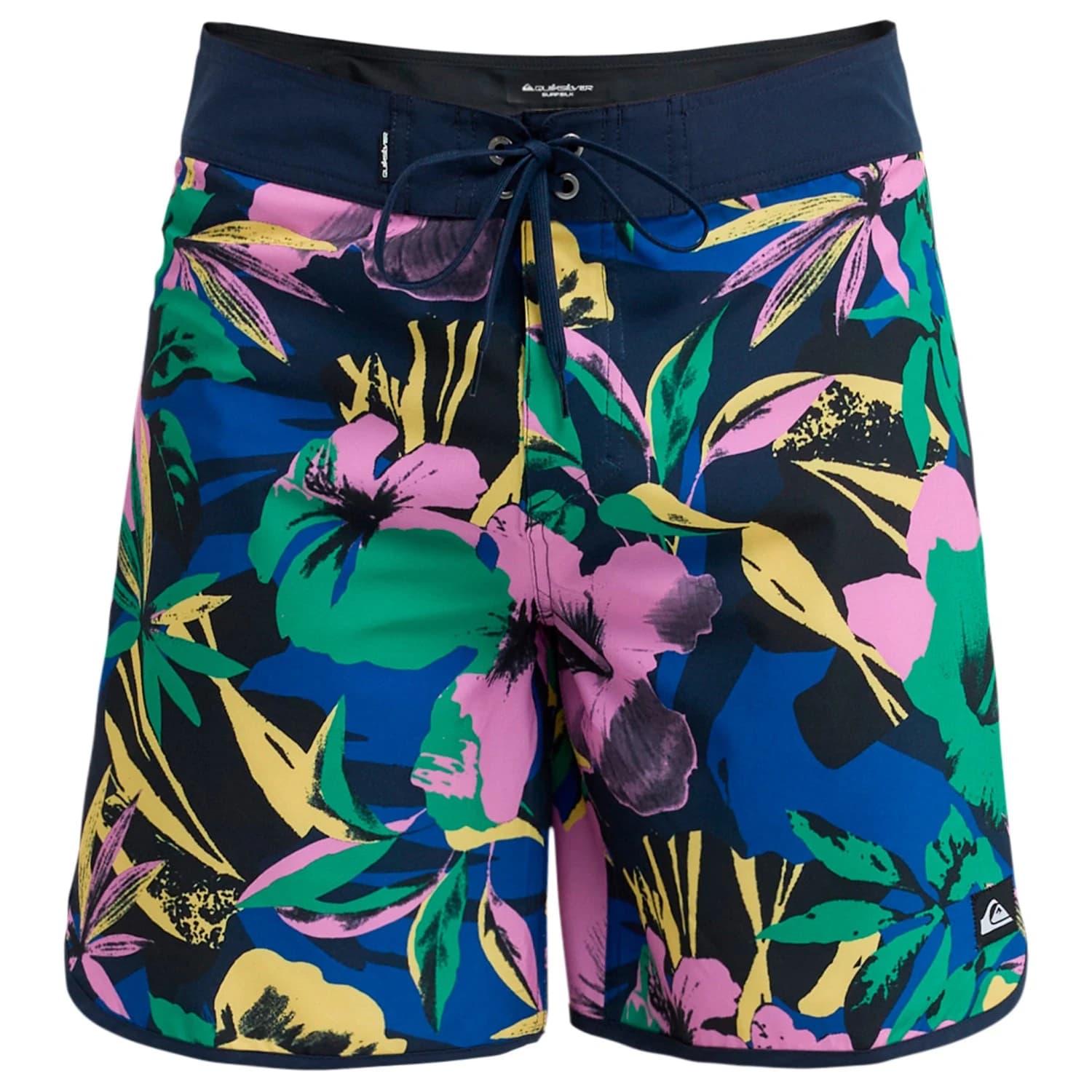 Мъжки бордшорт Quiksilver Surfsilk Scallop 18'' Boardshorts - Dark Navy Interact Floral